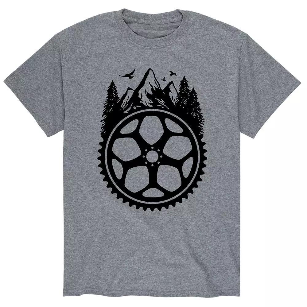 Men's Mountain Bike Gear Tee, Size: Small, Gray Product Image