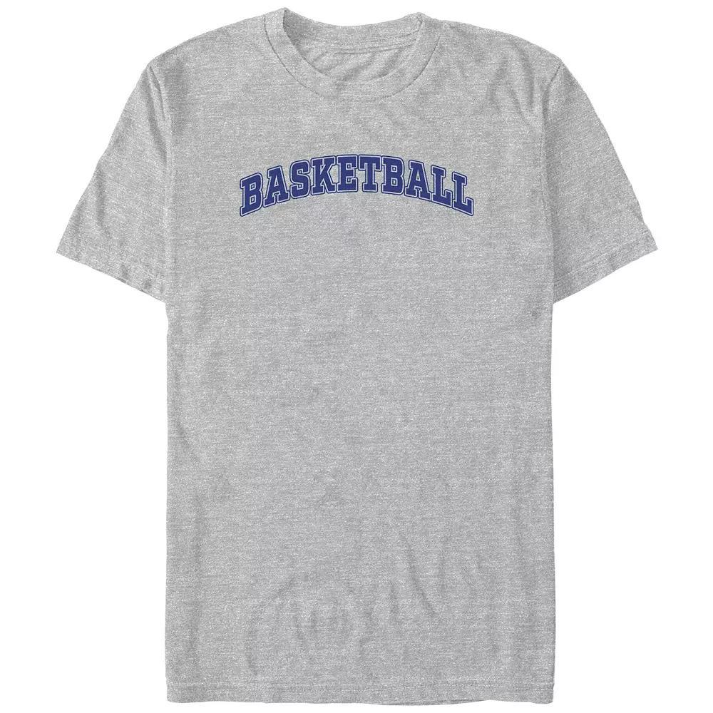 Big & Tall Basketball Graphic Tee, Men's, Size: 4XL Tall, Athletic Grey Product Image
