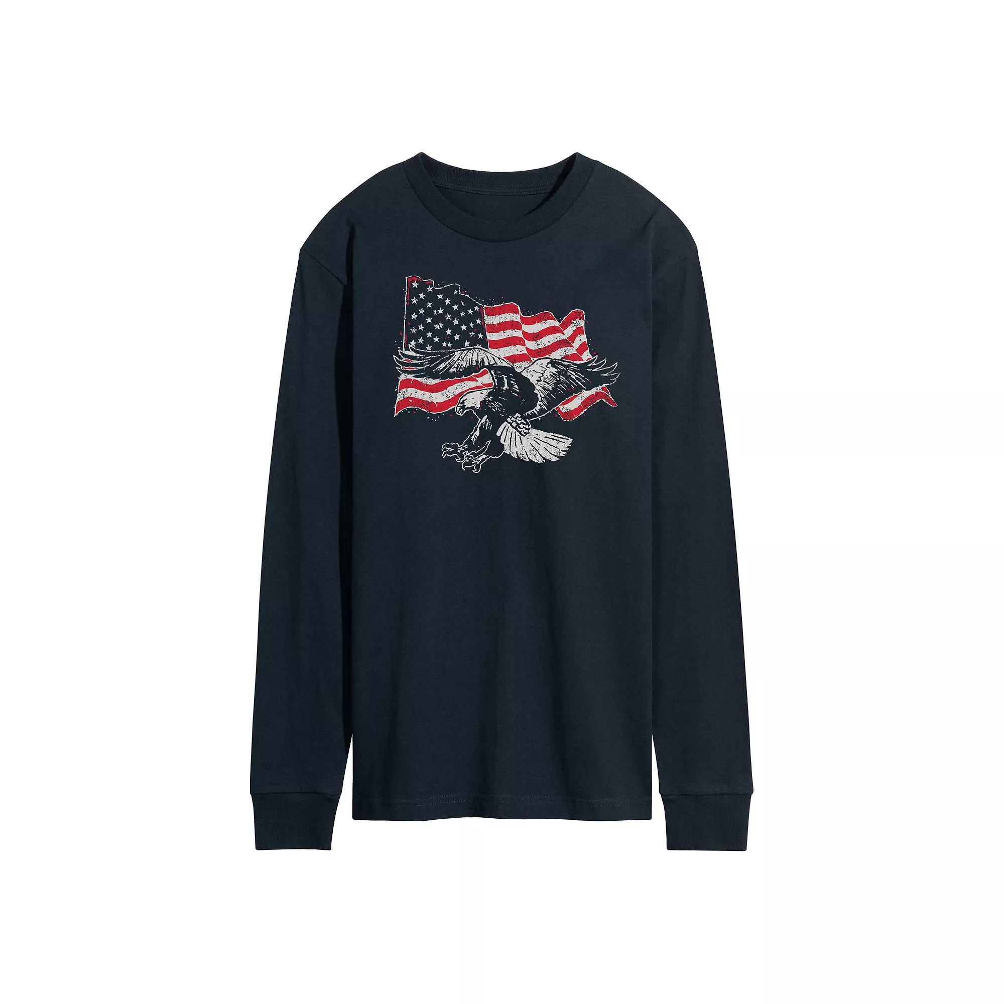 Disney / Pixars Lightyear Mens Pilot Long Sleeve Graphic Tee Blue Product Image