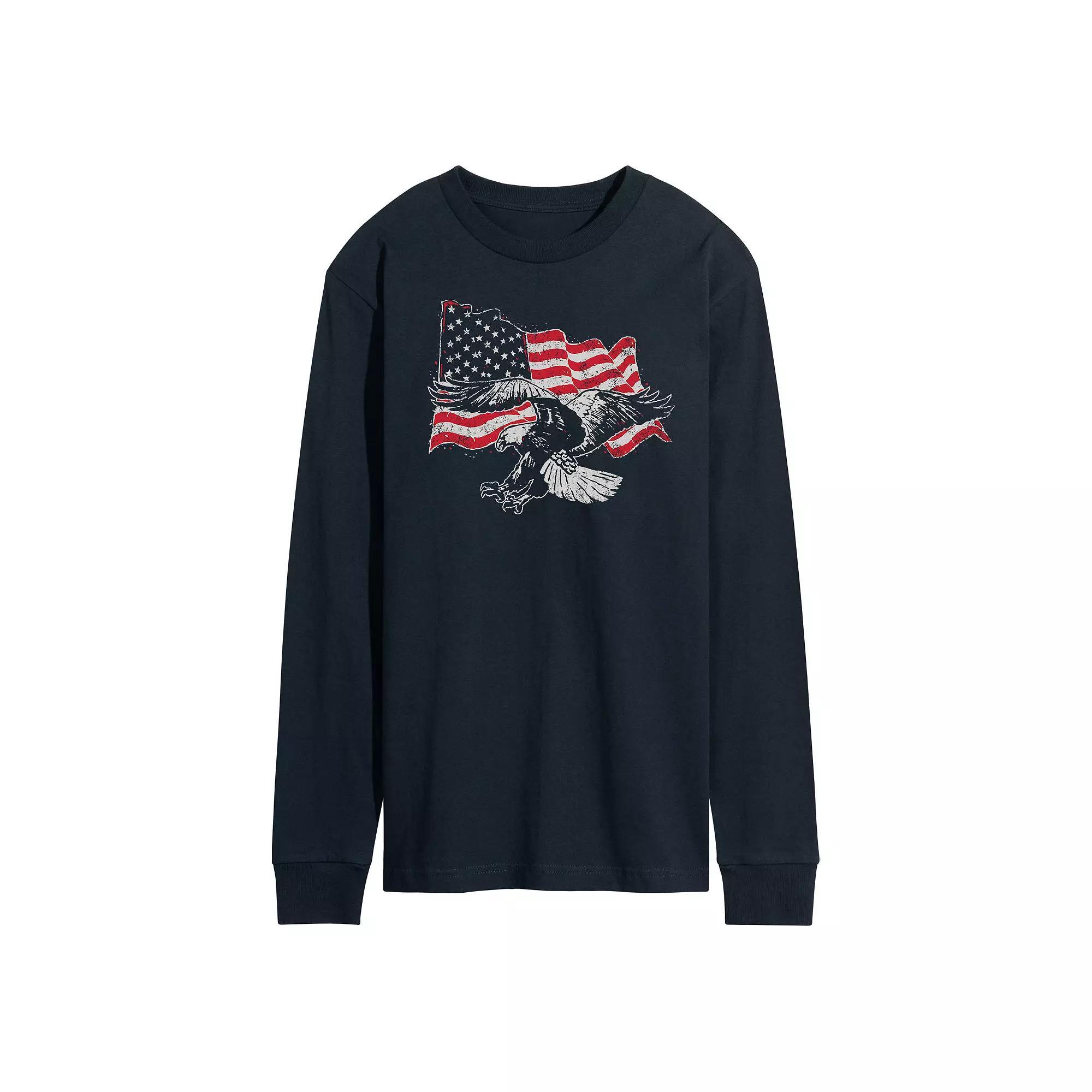 Disneys Jungle Cruise Mens Adventurers Society Long Sleeve Graphic Tee Blue Product Image