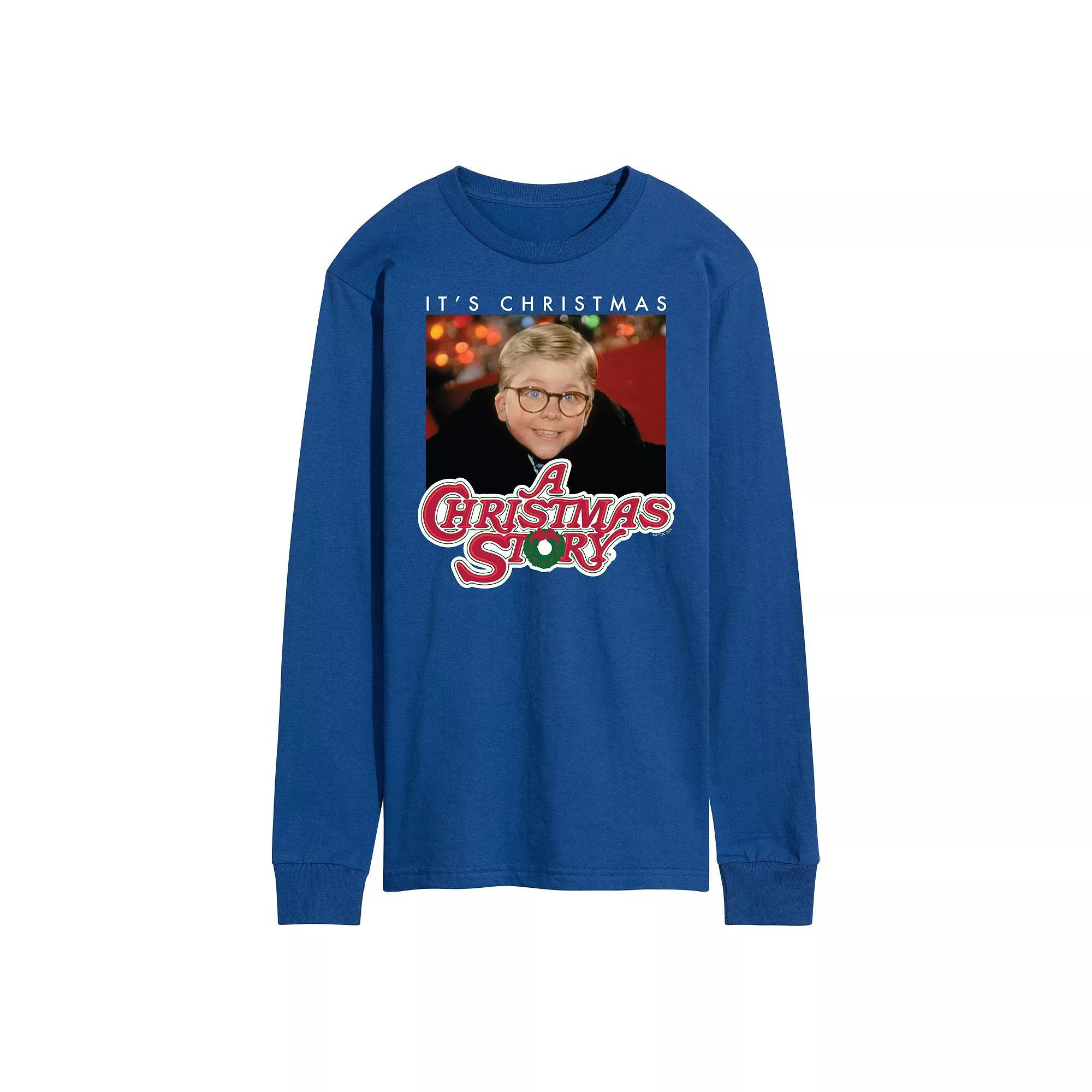 Mens A Christmas Story Its Christmas Ralph Long Sleeve Graphic Tee Product Image