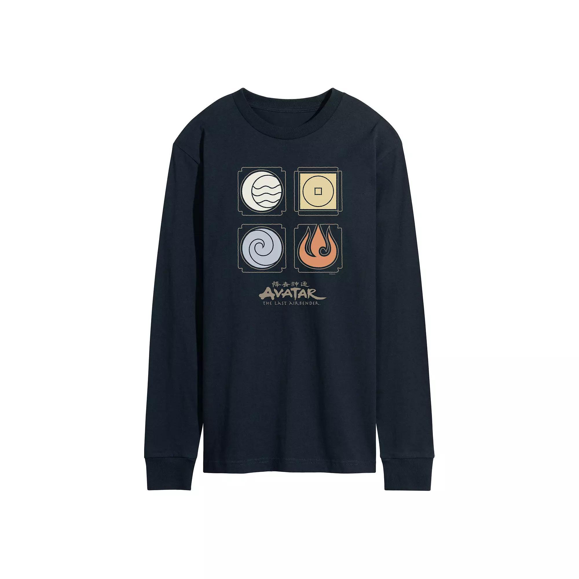 Mens Avatar Nations Symbols Long-Sleeve Tee Product Image