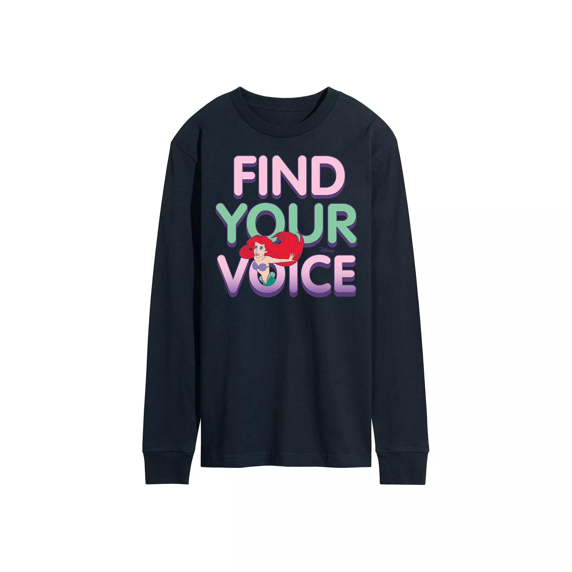 Disneys The Little Mermaid Mens Ariel Long Sleeve Tee Product Image