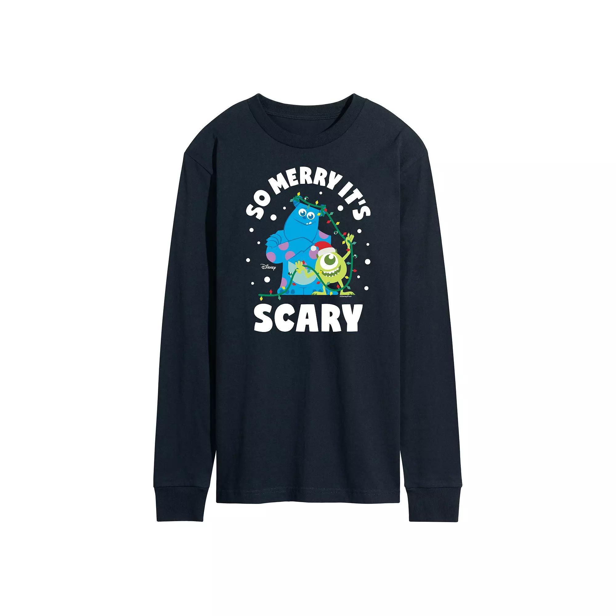 Disney Villains Snow White Evil Queen Mens Long Sleeve Graphic Tee Blue Product Image