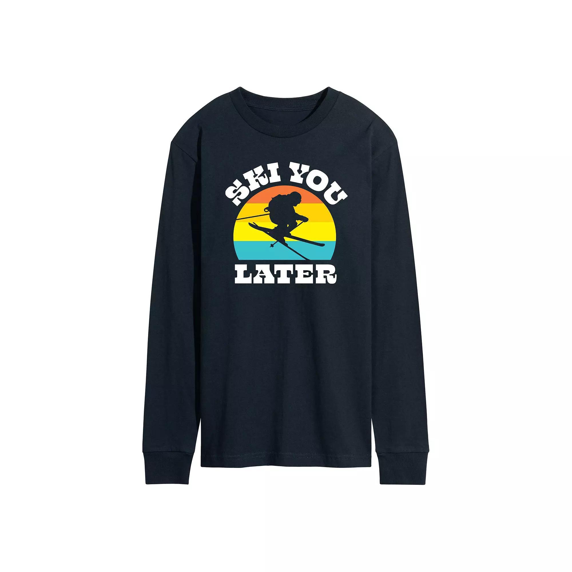 Mens Ski You Later Tee Blue Product Image
