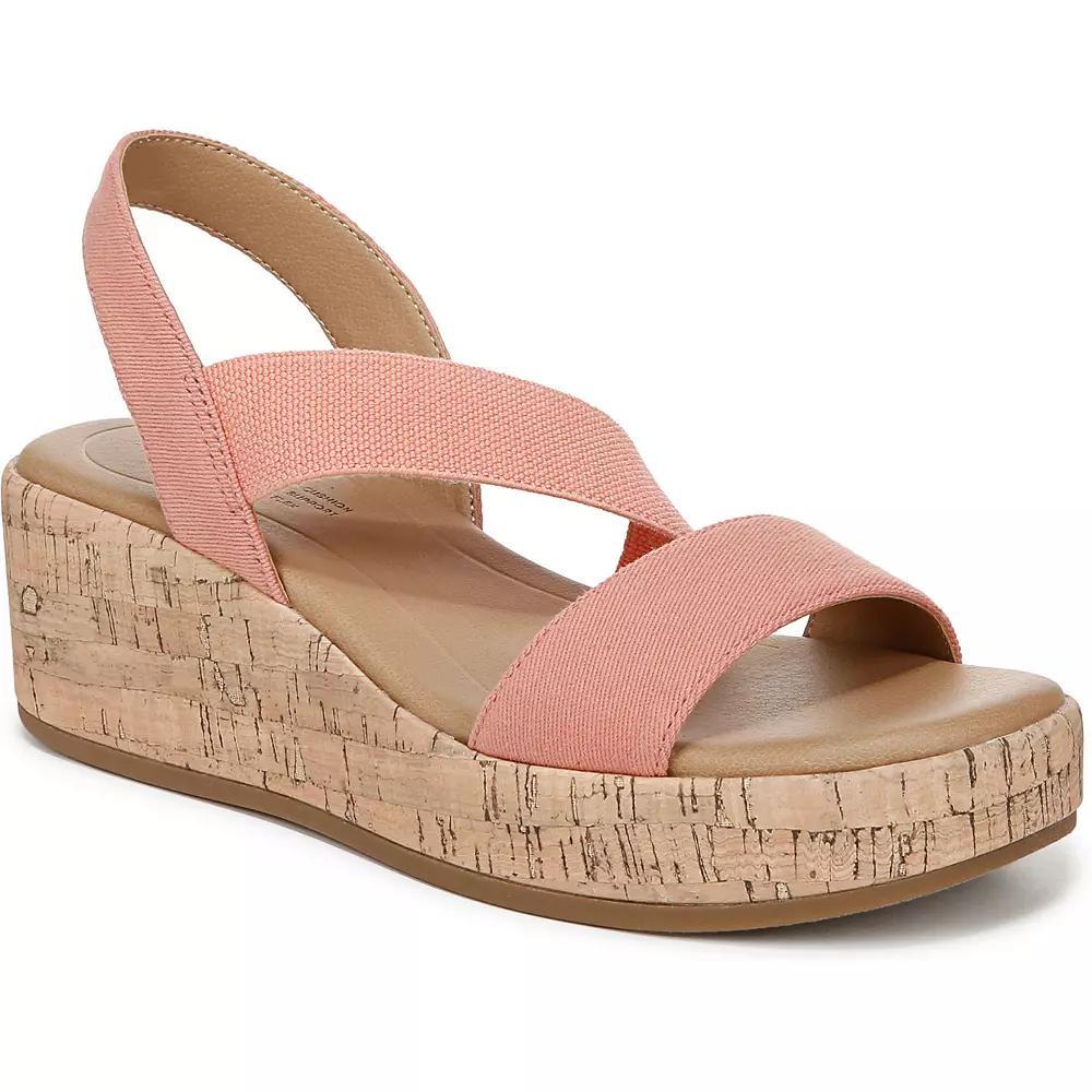 LifeStride Odette Women's Strappy Wedge Sandals, Size: 8.5 Wide, Pink Pink Product Image