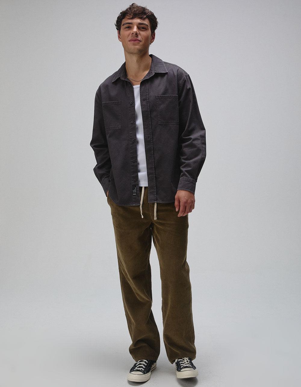 RSQ Mens Oversized Washed Twill Shirt Product Image