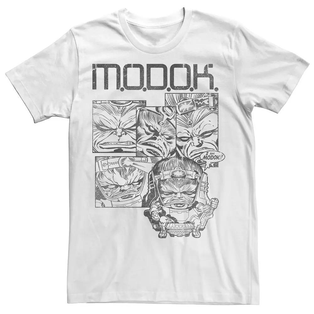 Men's Marvel MODOK Black & White Comic PaneTee, Size: Large Product Image