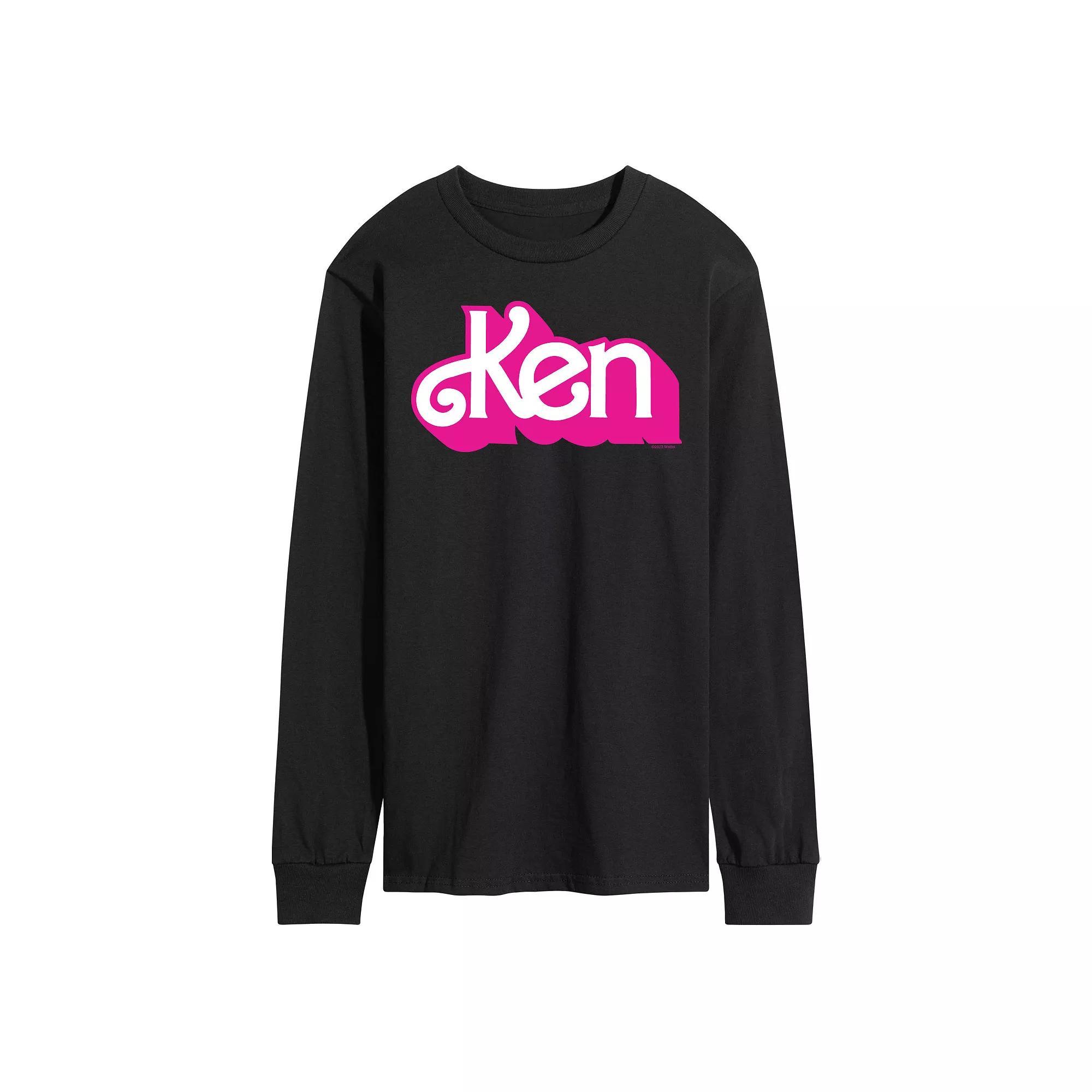 Mens Barbie Theatrical Grid Long Sleeve Graphic Tee Product Image