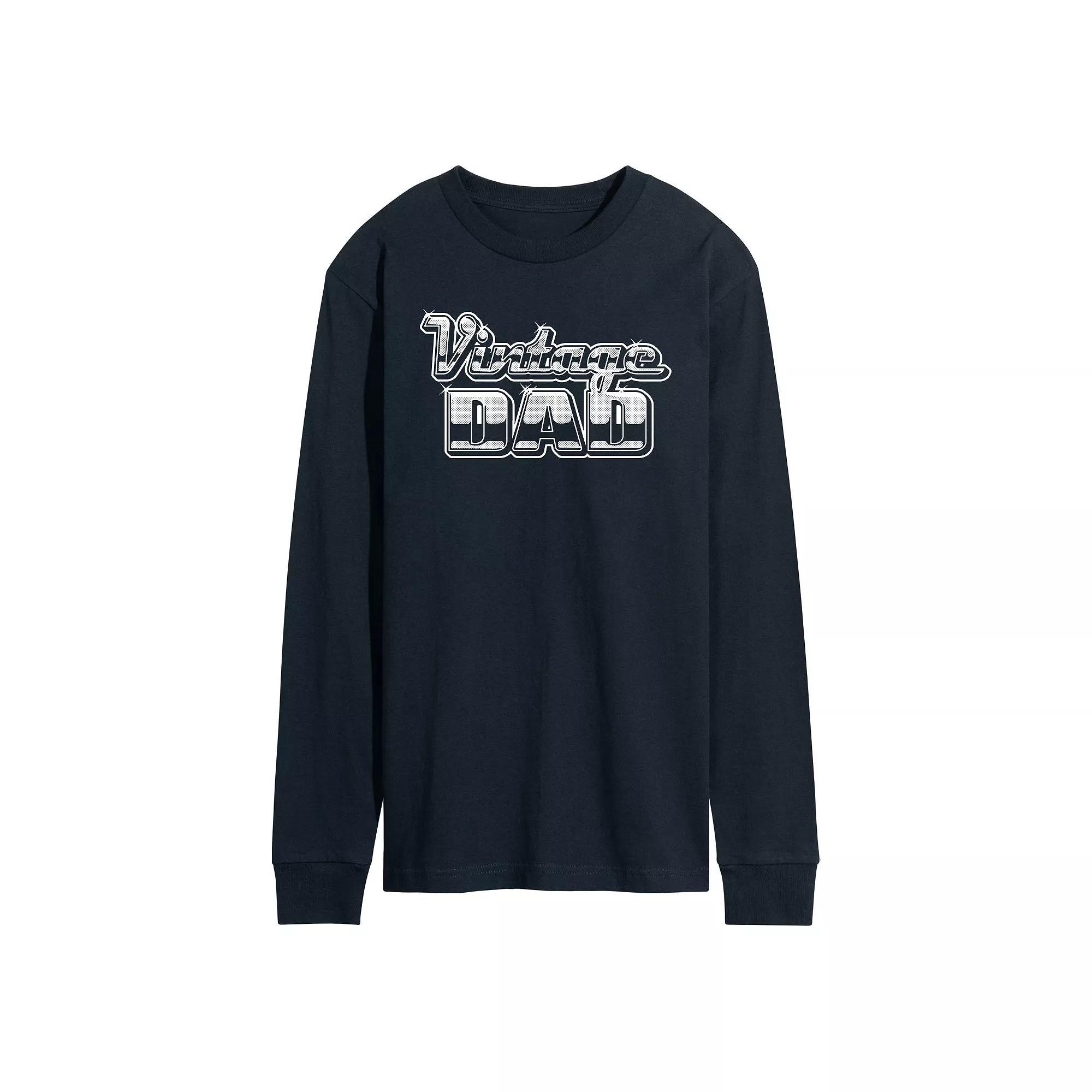 Mens Vintage Dad Chrome Graphic Tee Product Image