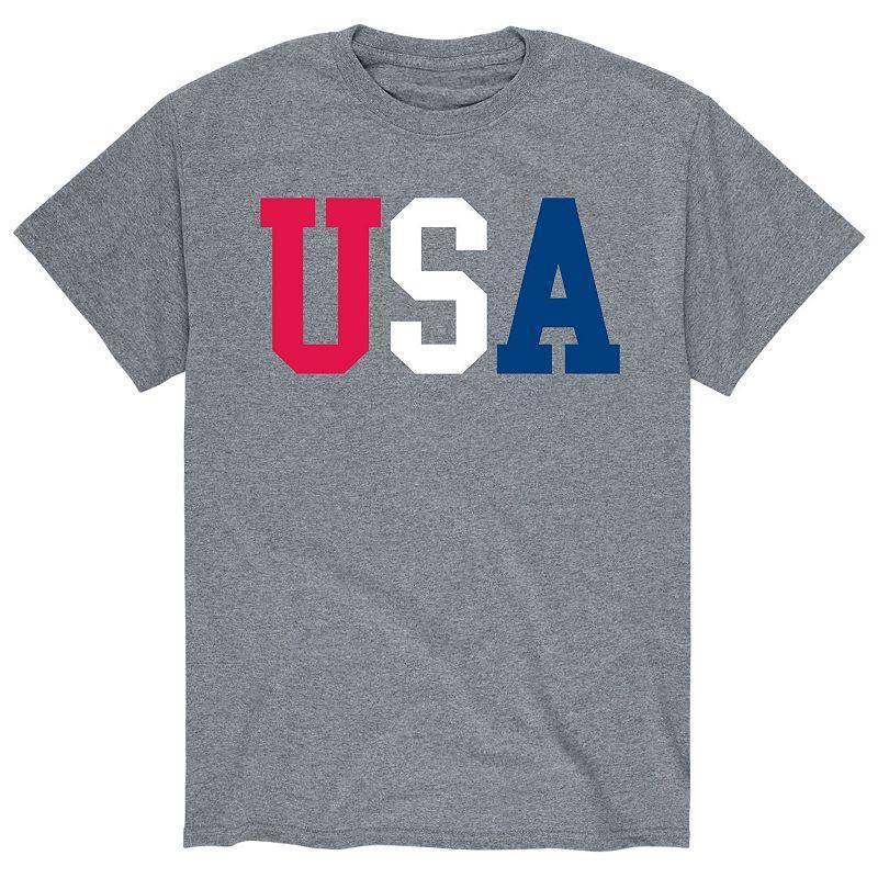 Men's USA Tee, Size: XXL, Gray Product Image