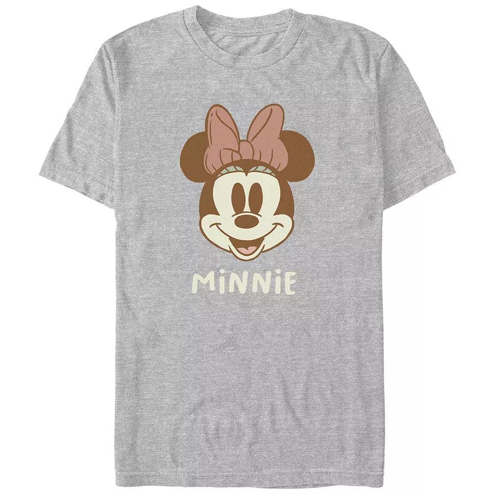 Disney's Minnie Mouse Classic Smile Juniors' Graphic Tee, Women's, Size: Medium, Athletic Grey Product Image