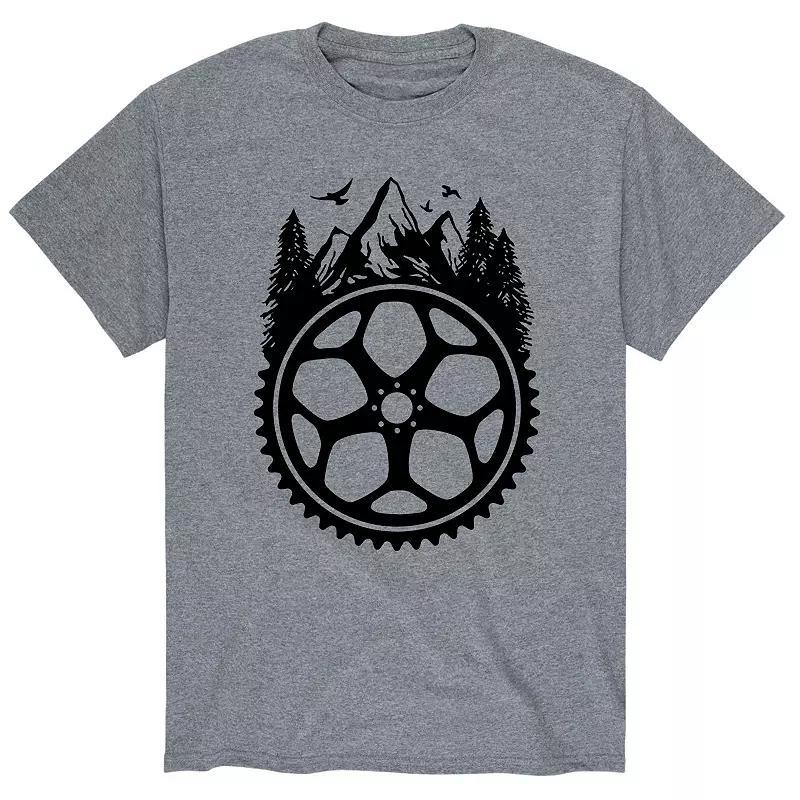 Men's Mountain Bike Gear Tee, Size: Small, Gray Product Image