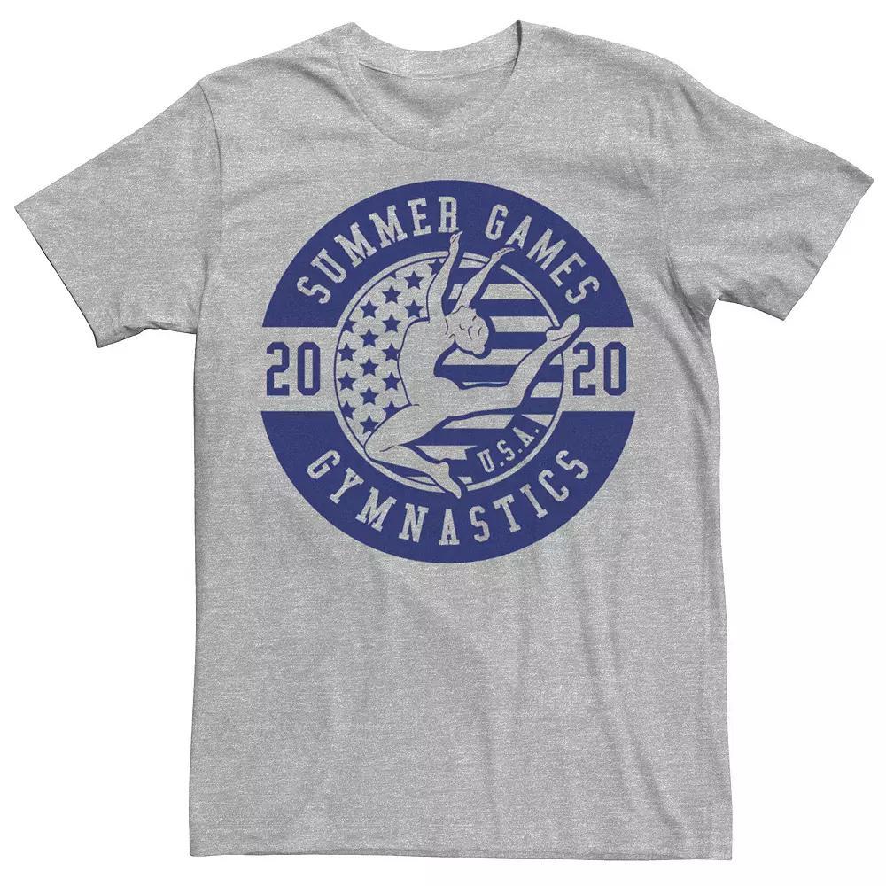 Men's Summer Games Gymnastics 2020 Tee, Size: Small, Athletic Grey Product Image