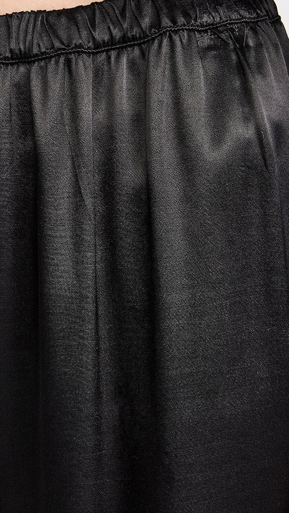 Enza Costa Satin Wide Leg Pants | Shopbop Product Image