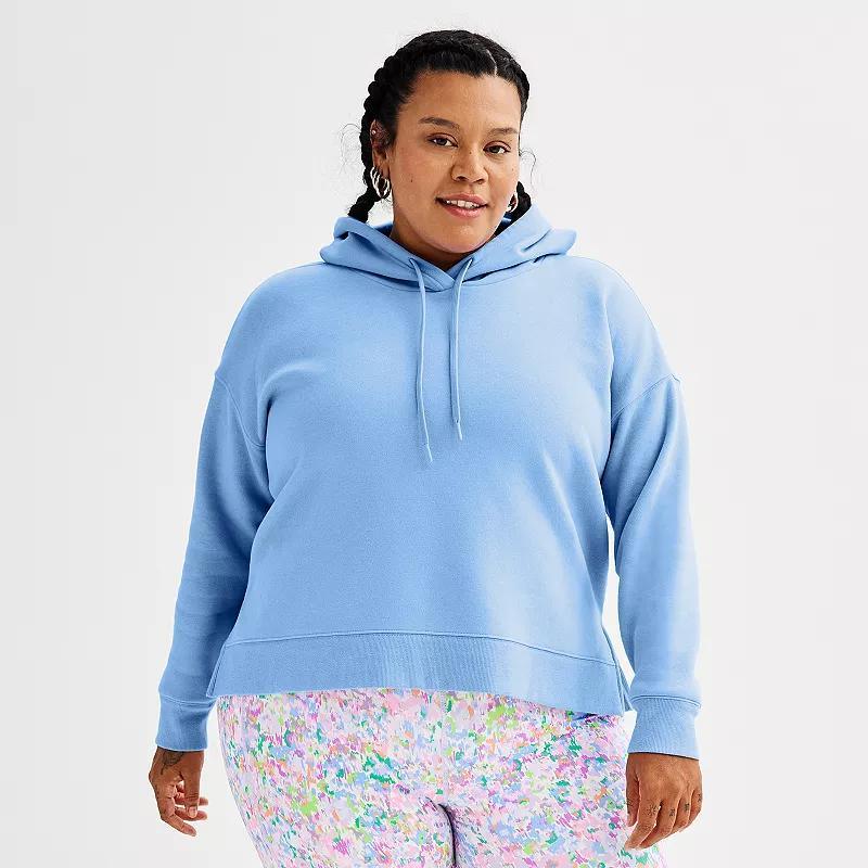 Plus Size Tek Gear® Ultrasoft Fleece Hoodie, Women's, Size: 1XL, Rugged Green Product Image