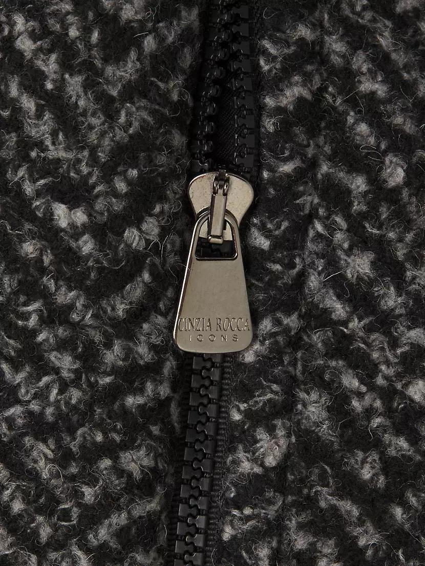 Herringbone Hooded Coat Product Image