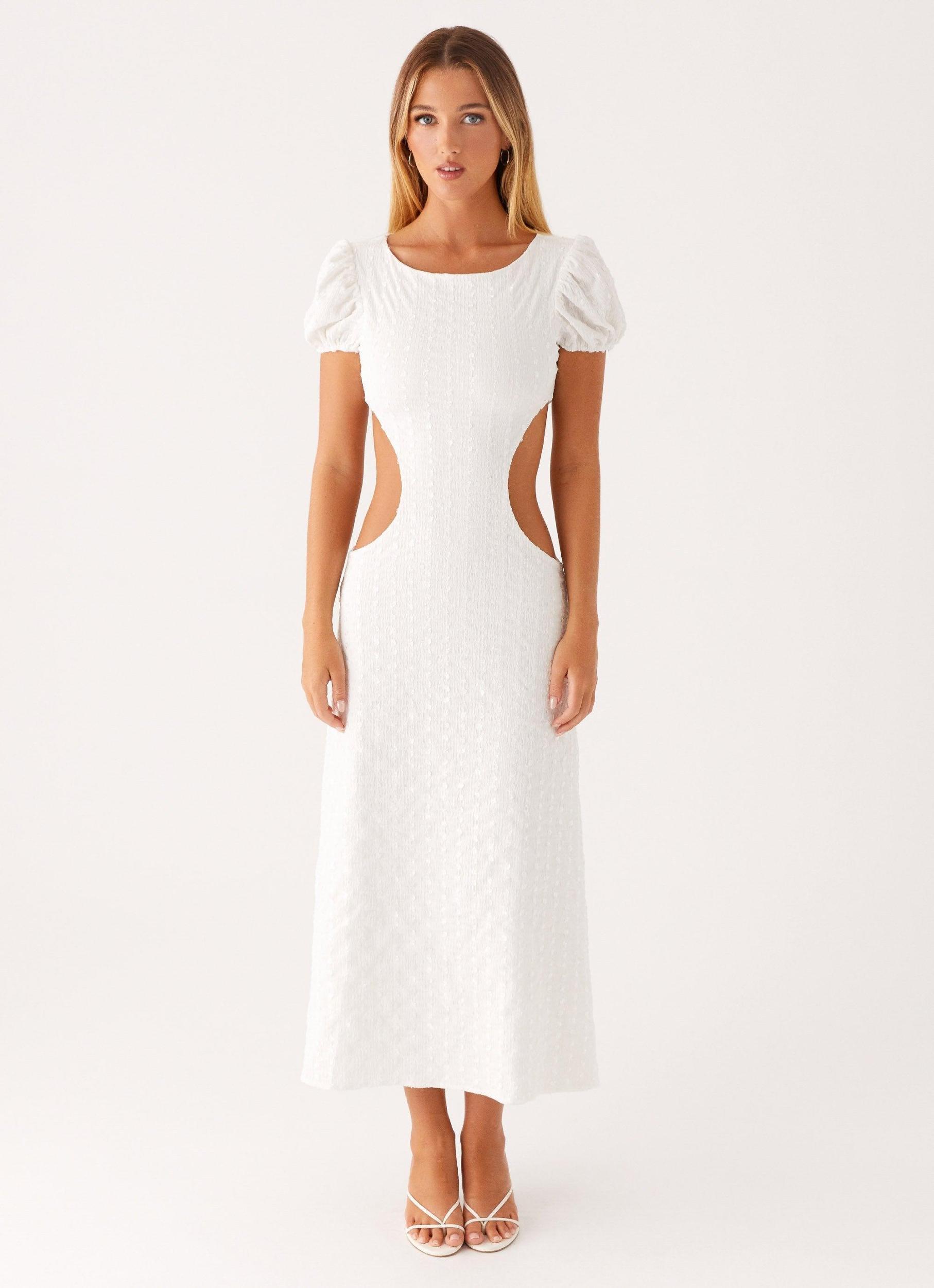 Myley Midi Dress - White Product Image