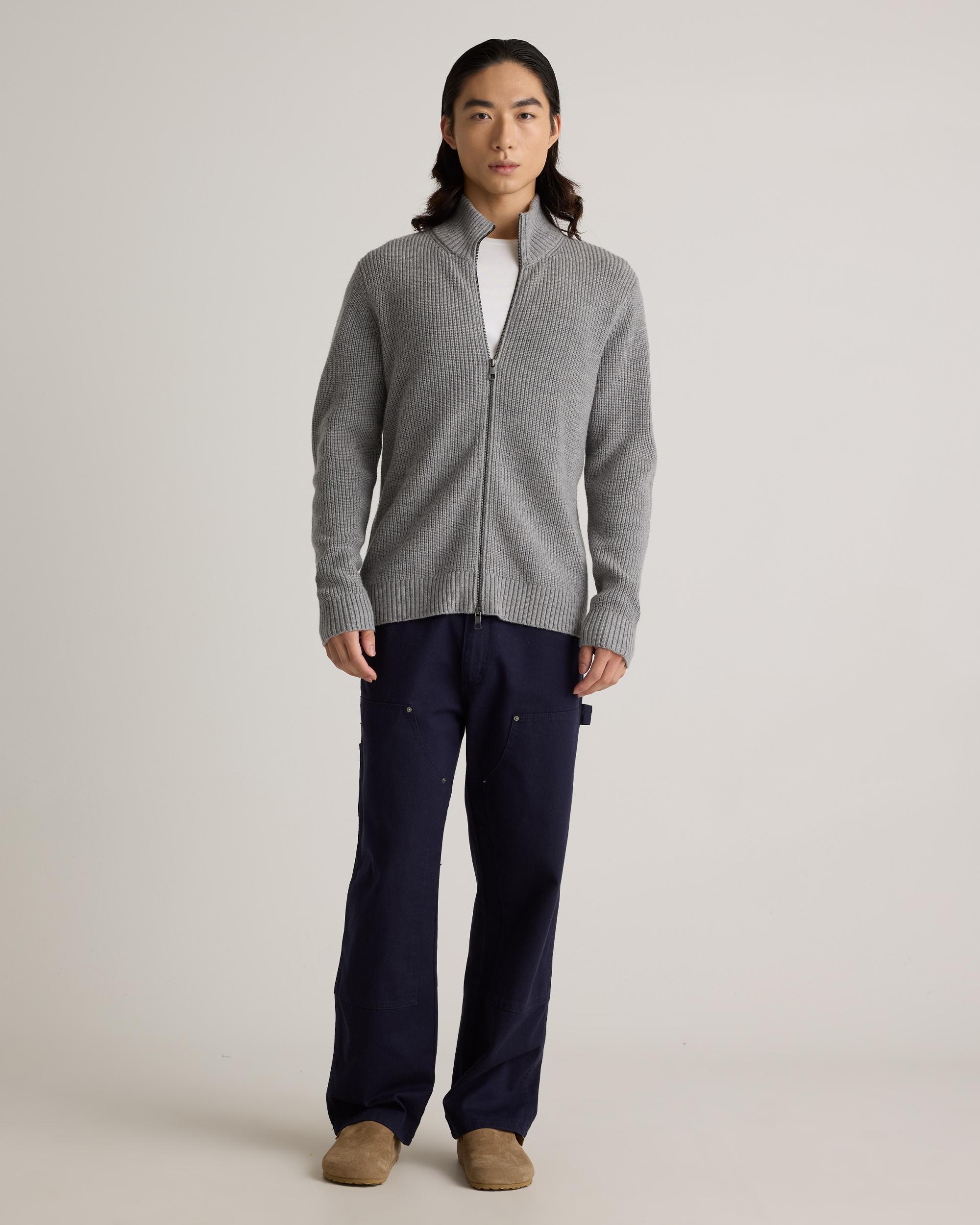 Quince | Men's Australian Merino Wool Full Zip Sweater Product Image