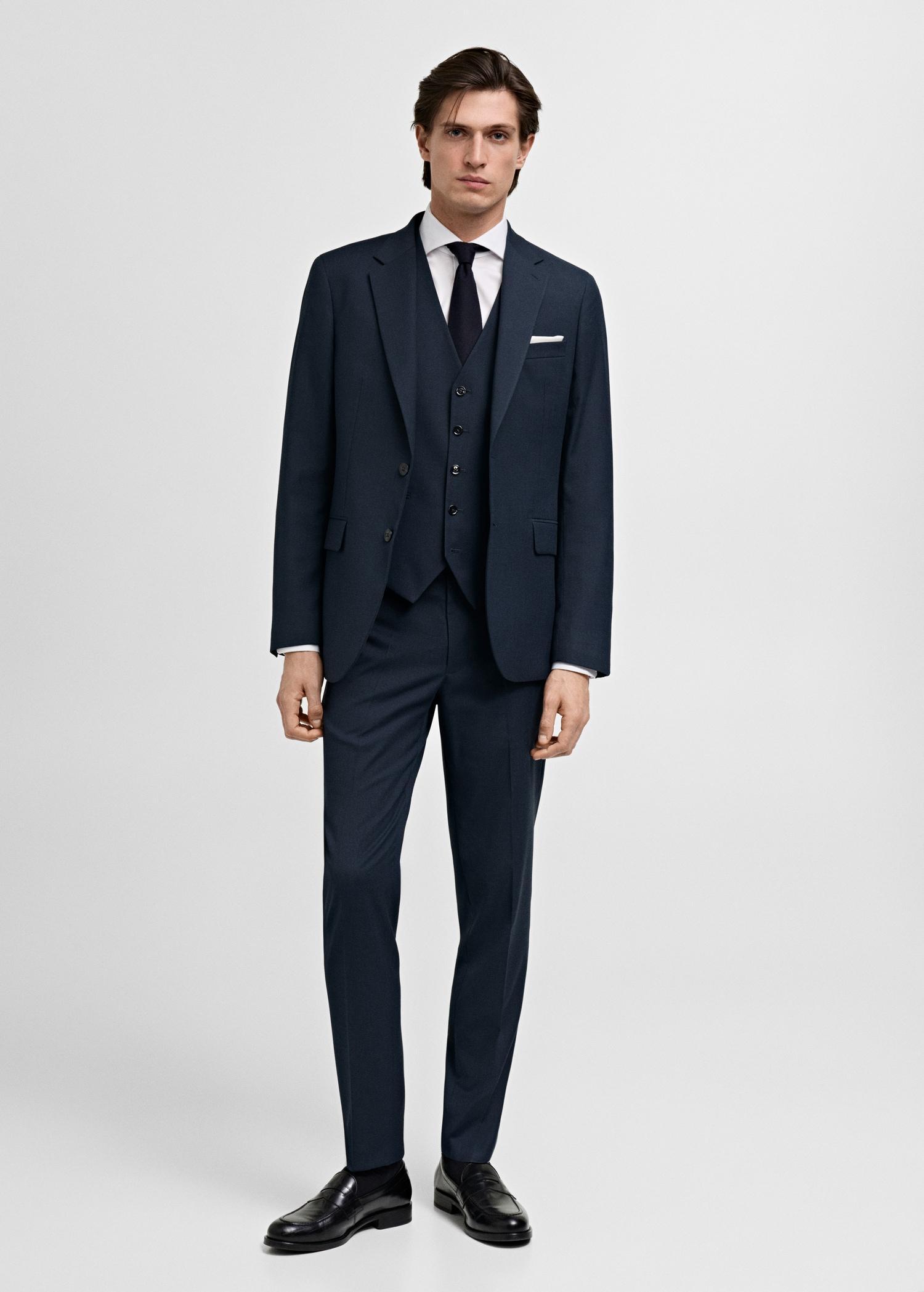 Slim-fit suit waistcoat - Men | MANGO USA Product Image