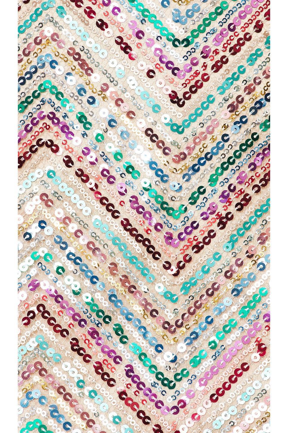 Chevron Sequins Strapless Top Product Image