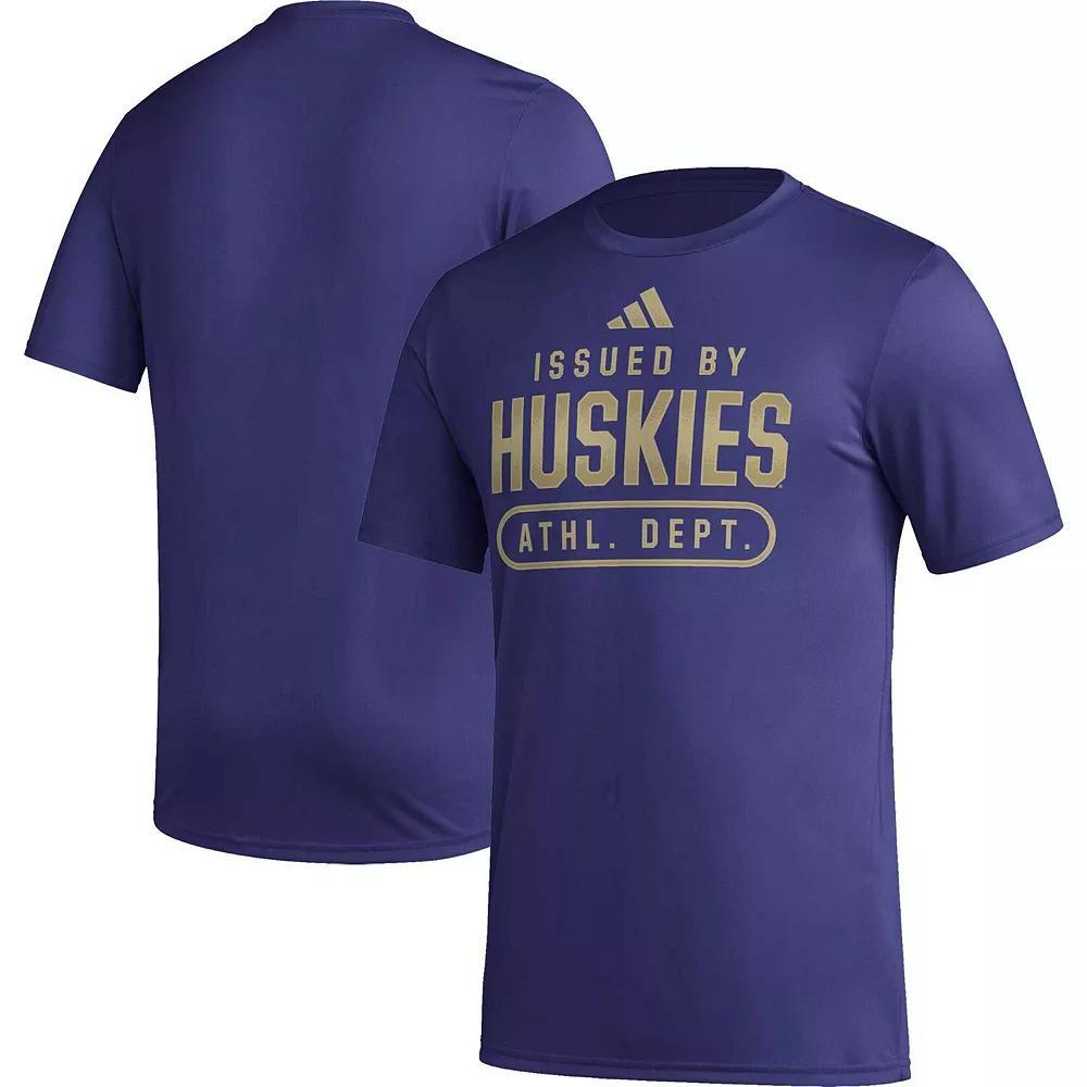 Mens adidas Miami Hurricanes Sideline AEROREADY Pregame T-Shirt Product Image
