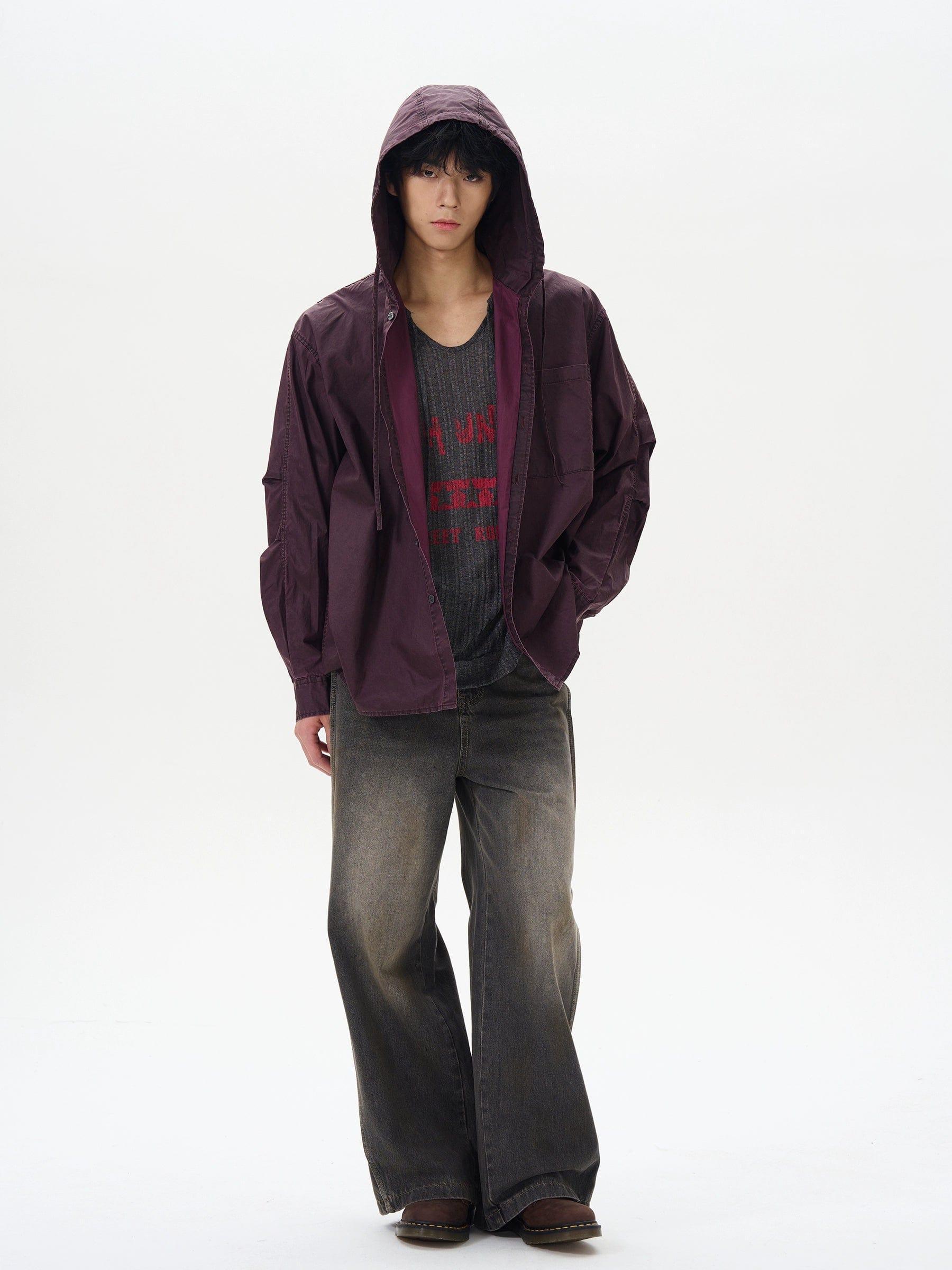RT No. 12294 NOSTALGIC BLACK DENIM STRAIGHT JEANS Product Image