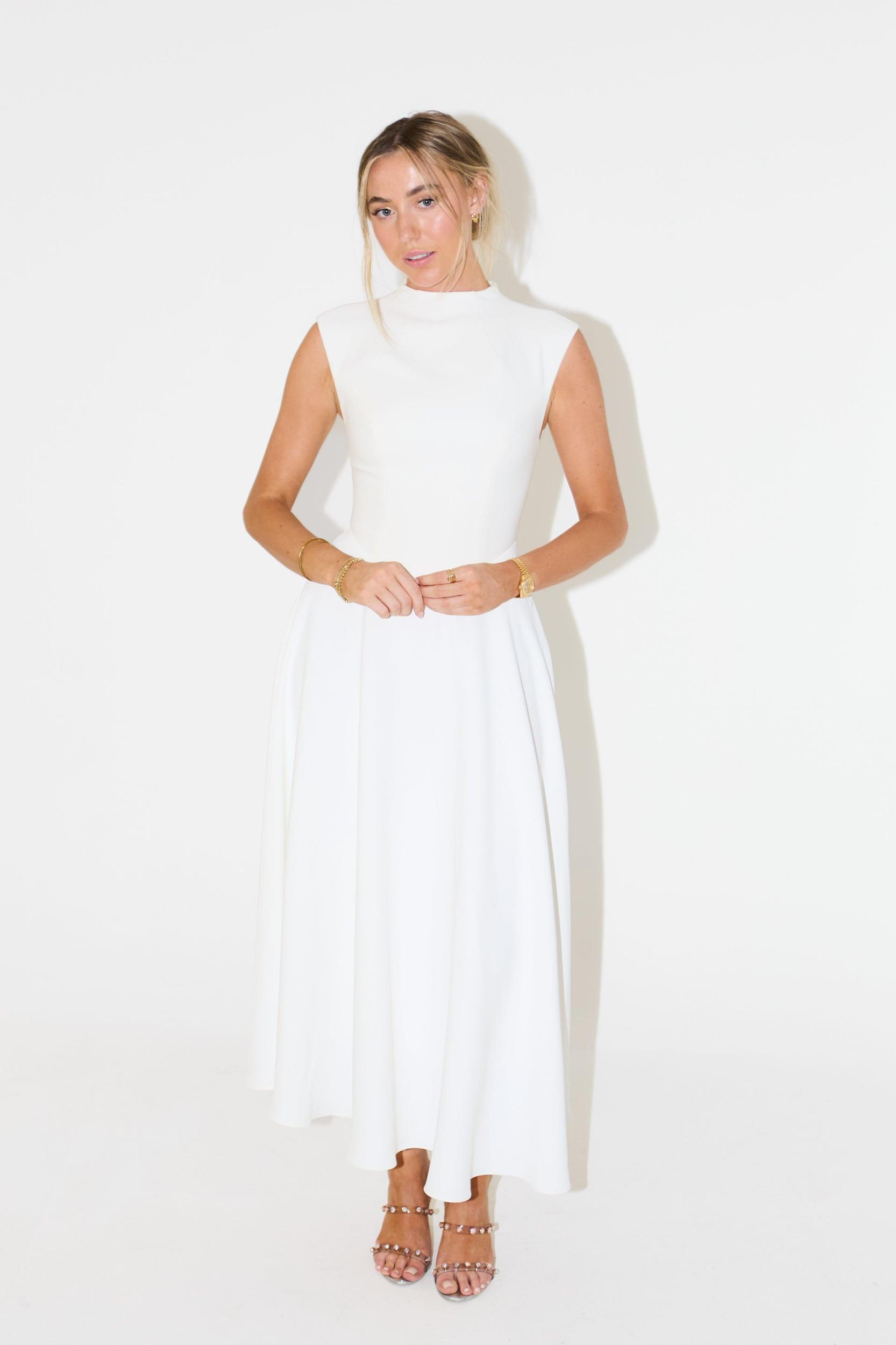The Ultimate Muse Sleeveless High Waist Midi Dress Product Image
