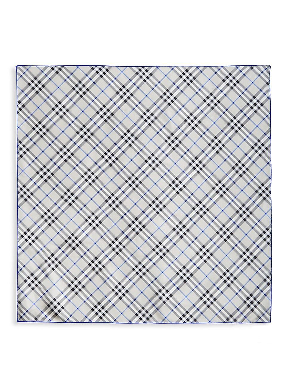 Check Silk Twill Square Scarf Product Image