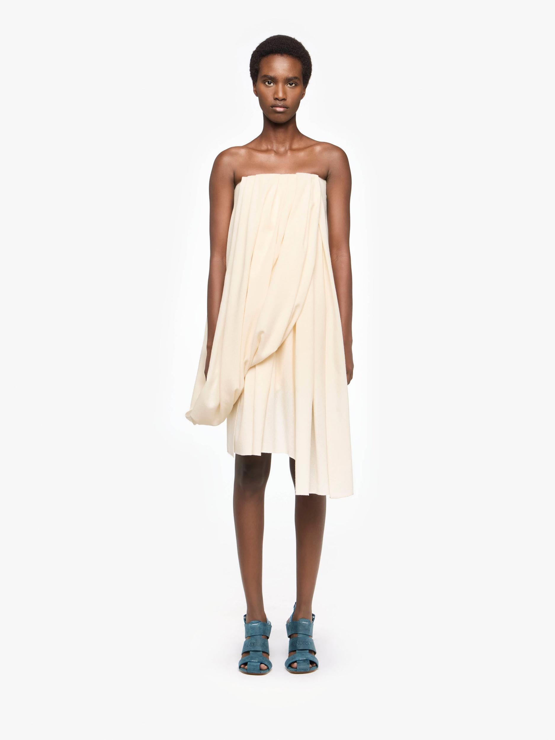DRAPED BUSTIER DRESS Product Image