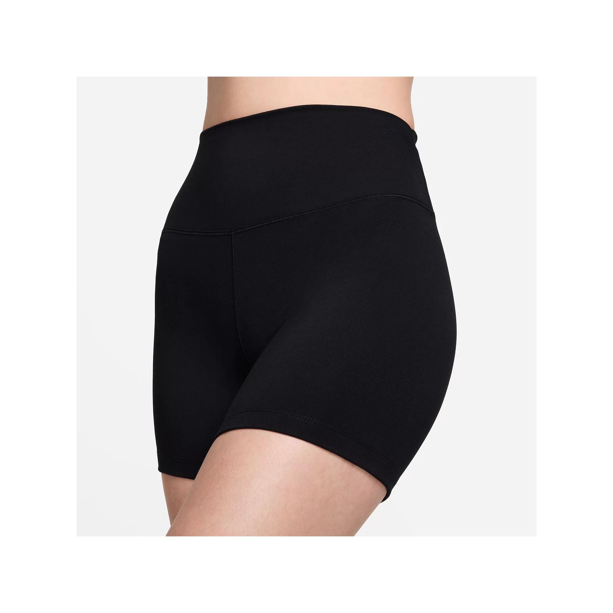 Women's Nike One High-Waisted 5-in. Biker Shorts, Size: XXL, Black Product Image