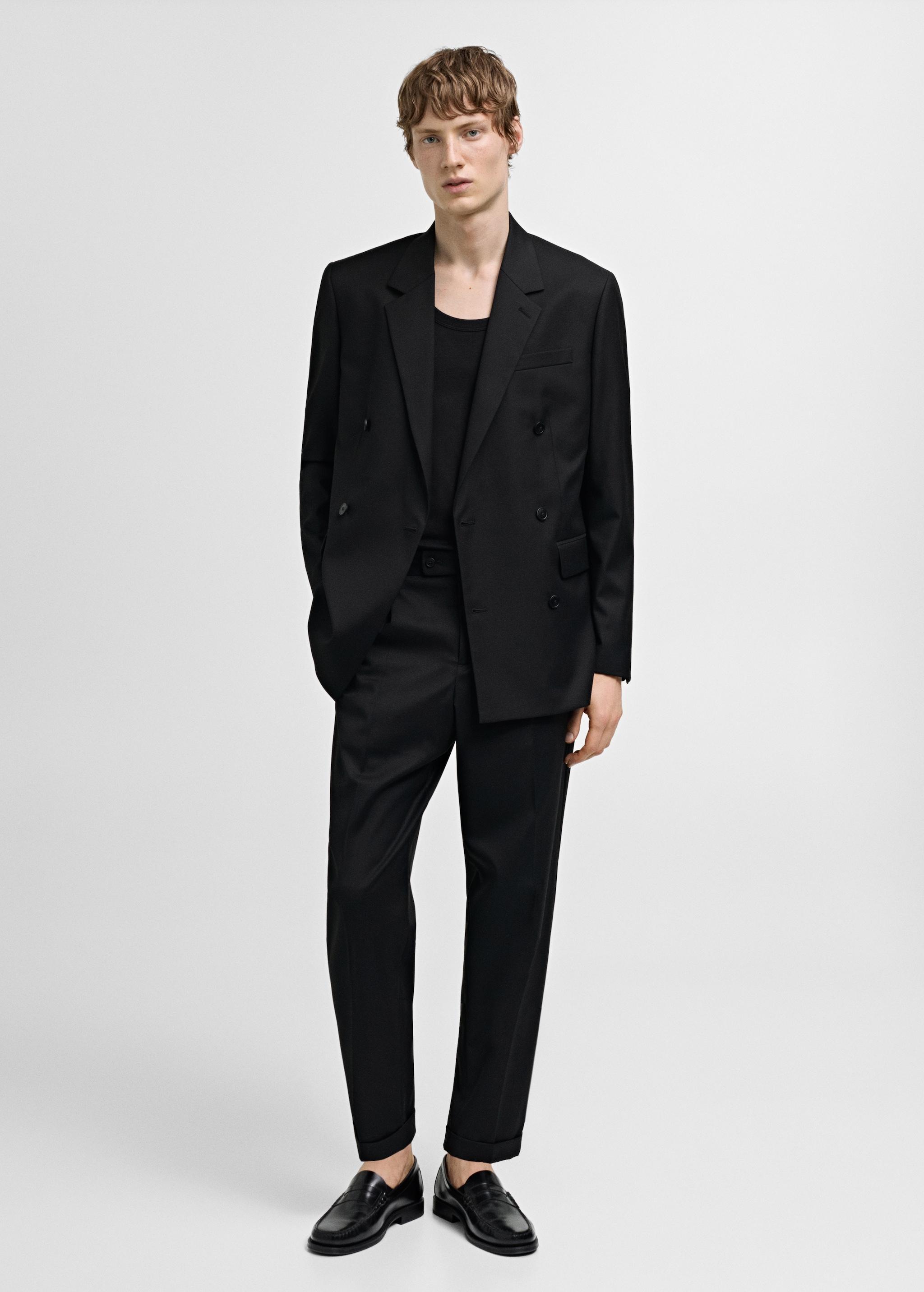 Regular fit suit trousers - Men | MANGO USA Product Image