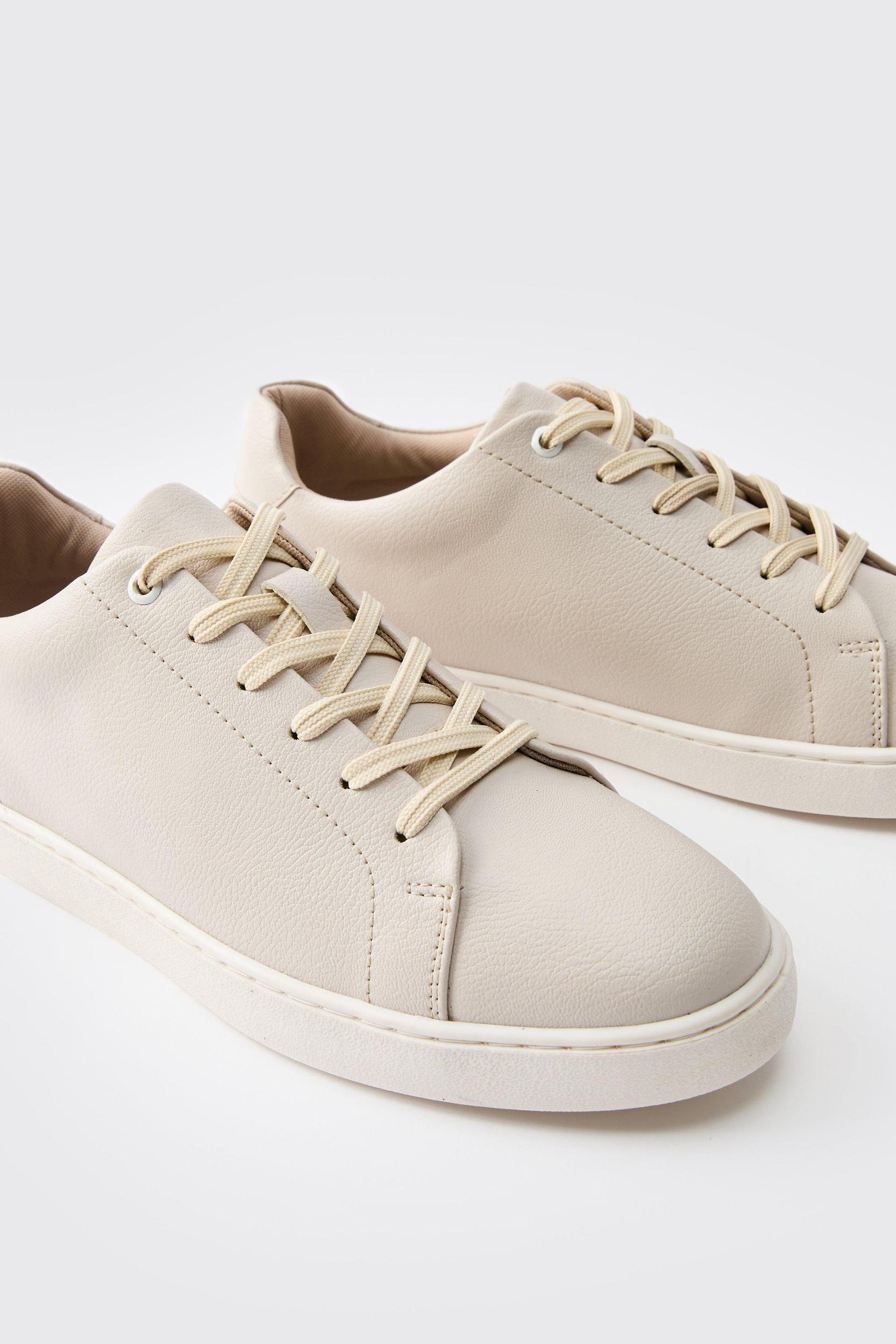 Essential PU Trainer | boohooMAN USA Product Image