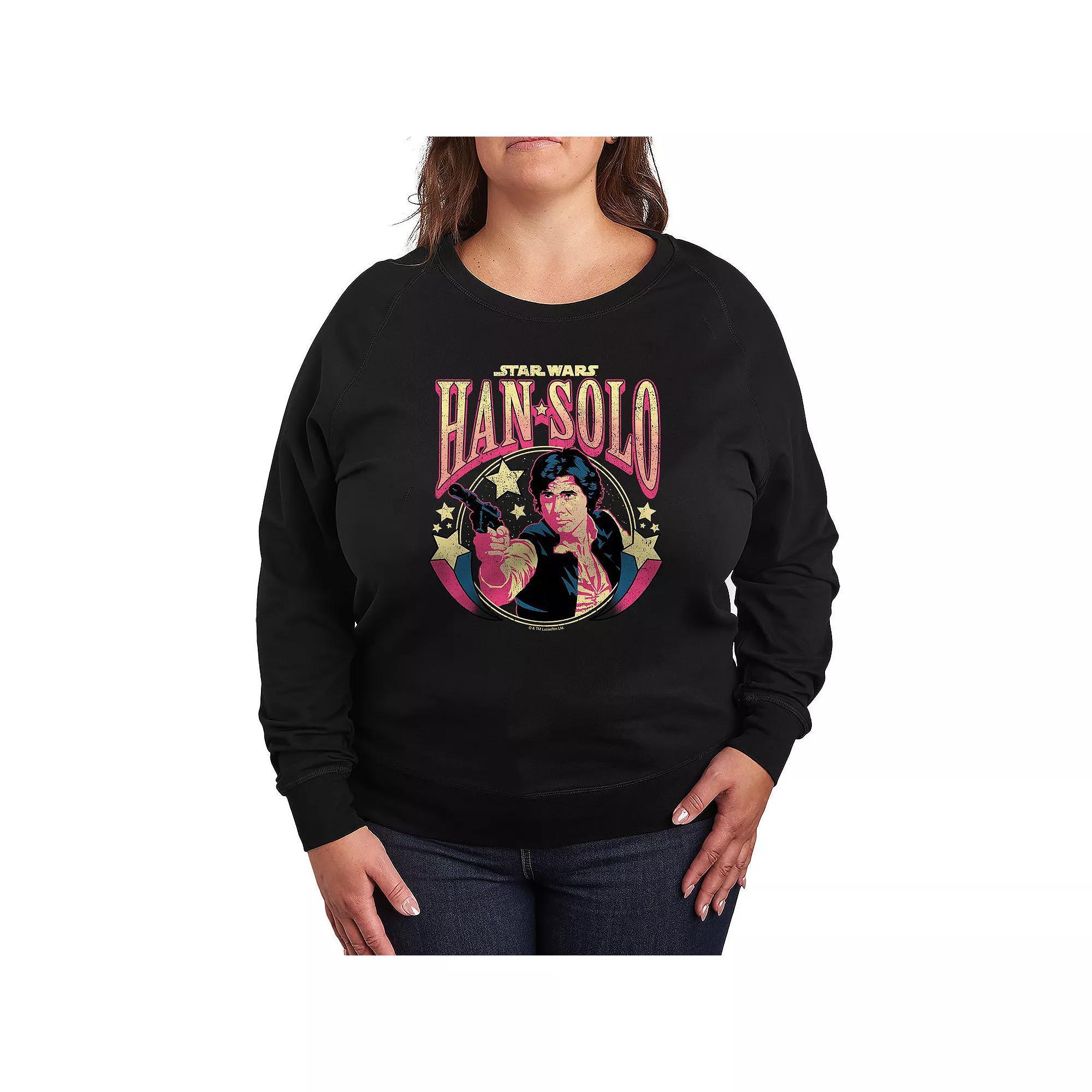 Disneys Lilo & Stitch Plus Size A Stitch For Christmas French Terry Long Sleeve Tee, Womens Product Image