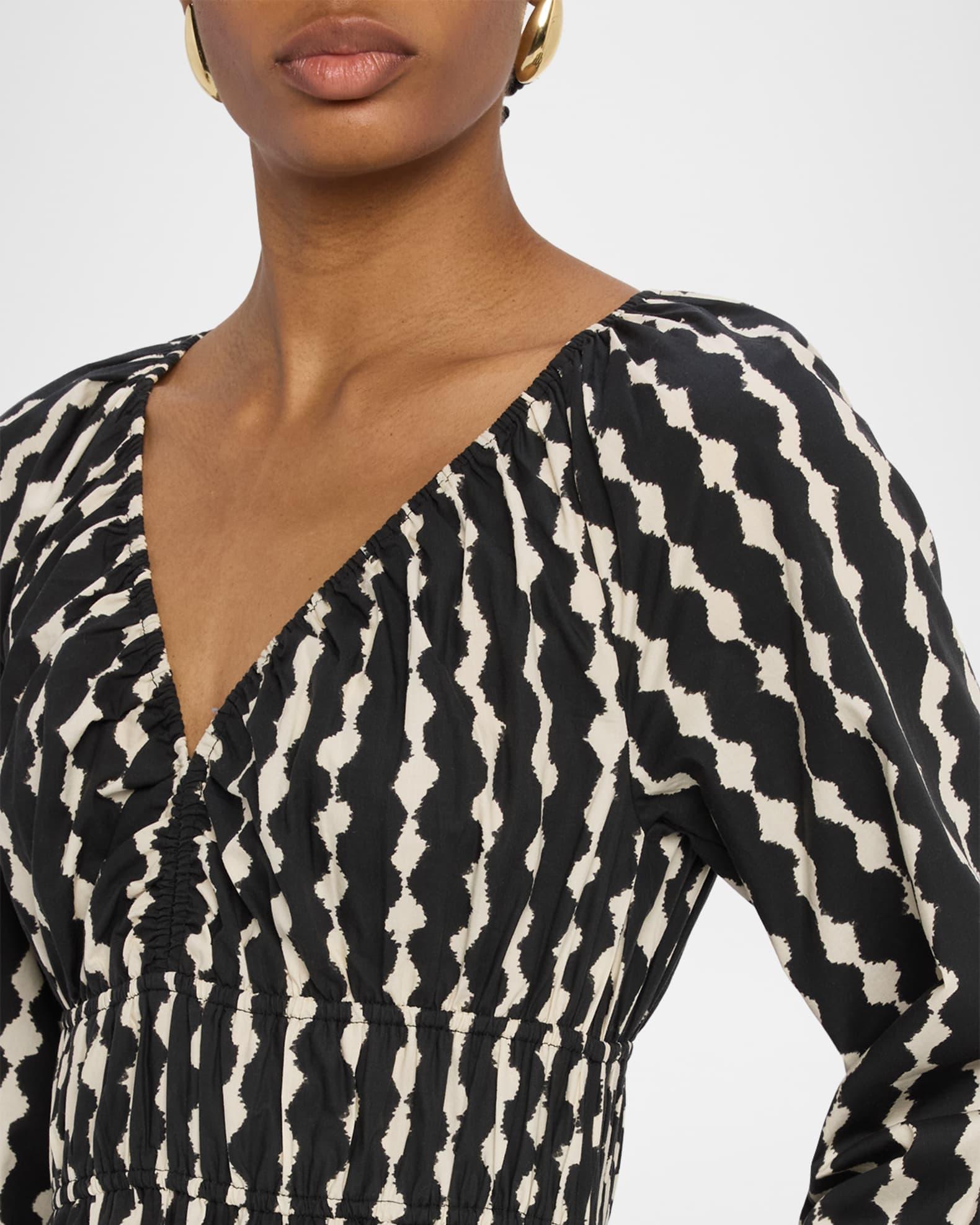 Paio Blouson-Sleeve Midi Dress Product Image