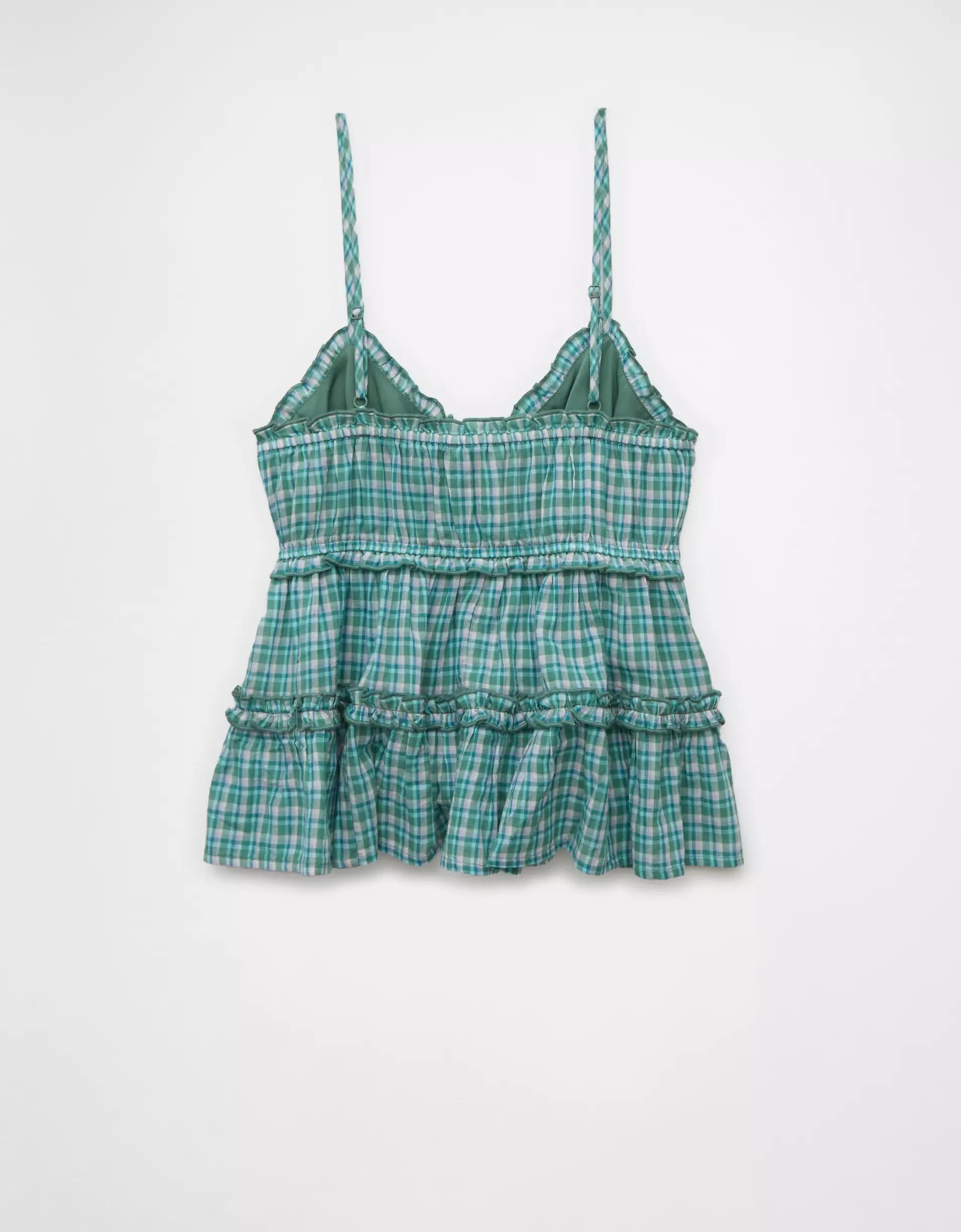 AE Ruffle Babydoll Tank Top Product Image