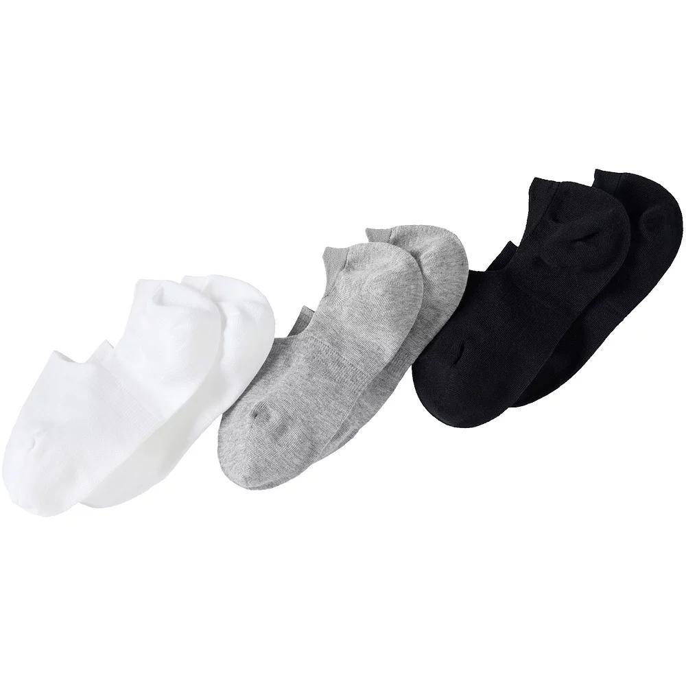 Women's Lands' End 3-Pack No-Show Socks, Size: Small-Medium, Variegated Stripe Product Image