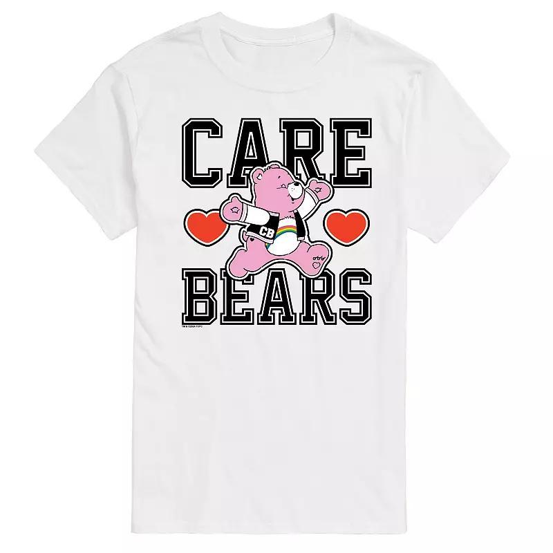 Mens Care Bears Varsity Graphic Tee Grey Gray Product Image