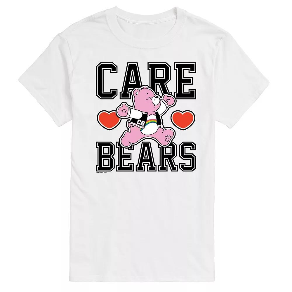 Mens Care Bears Varsity Graphic Tee Grey Gray Product Image
