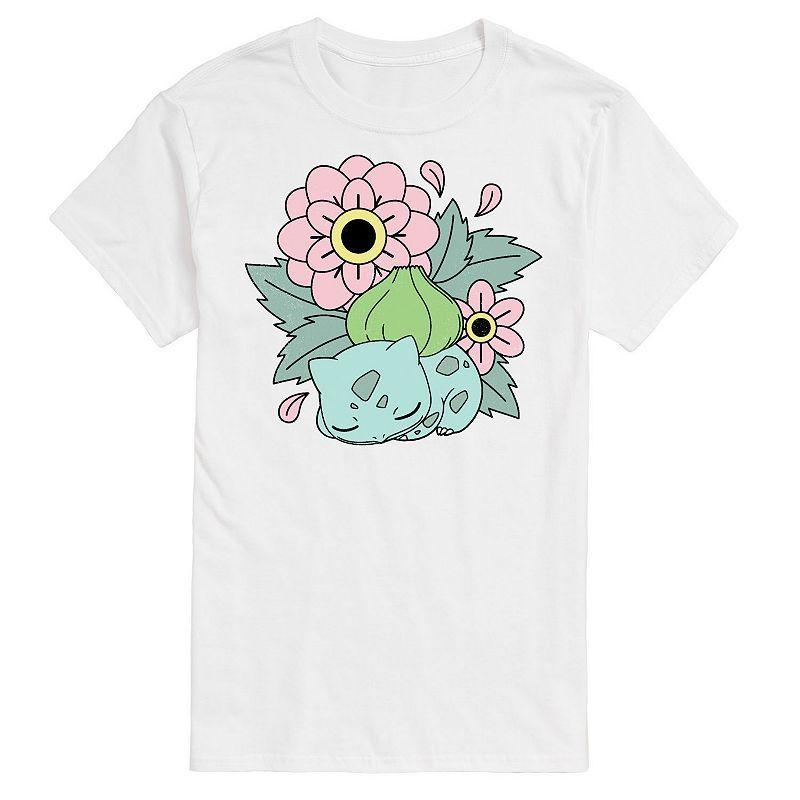 Mens Pokemon Bulba Flowers Tee Product Image