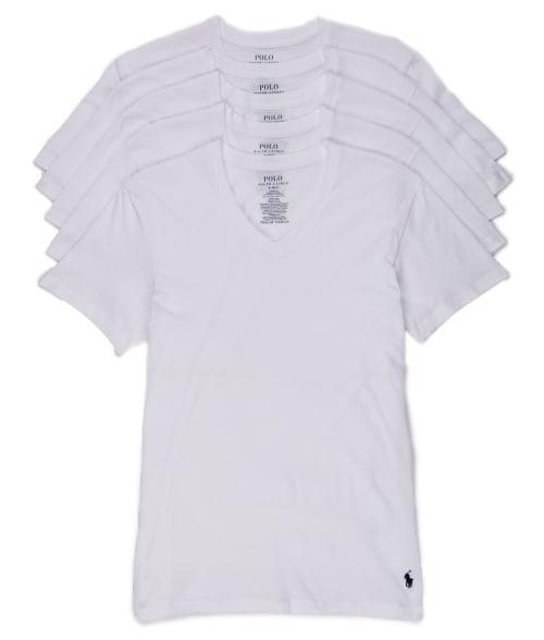 Polo Ralph Lauren Short Sleeve V-Neck Undershirt T-Shirt 5 Product Image