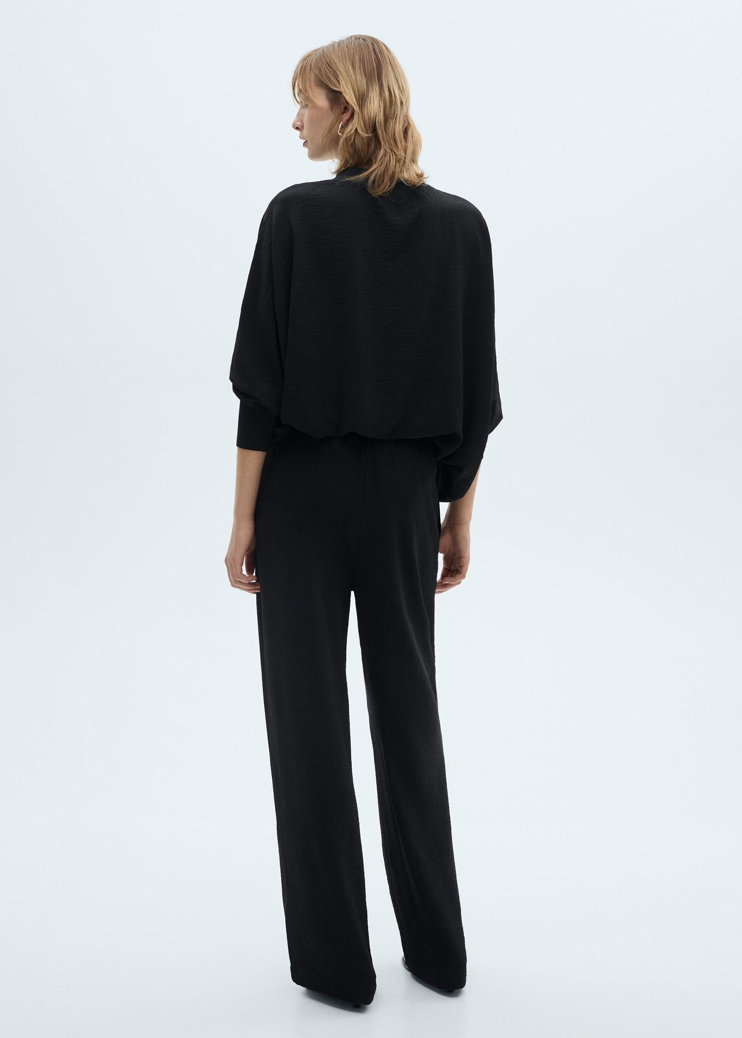 Straight knitted pants - Women | MANGO USA Product Image