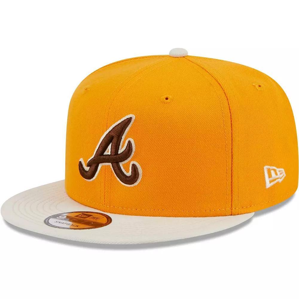 Men's New Era Gold Atlanta Braves Tiramisu  9FIFTY Snapback Hat Product Image