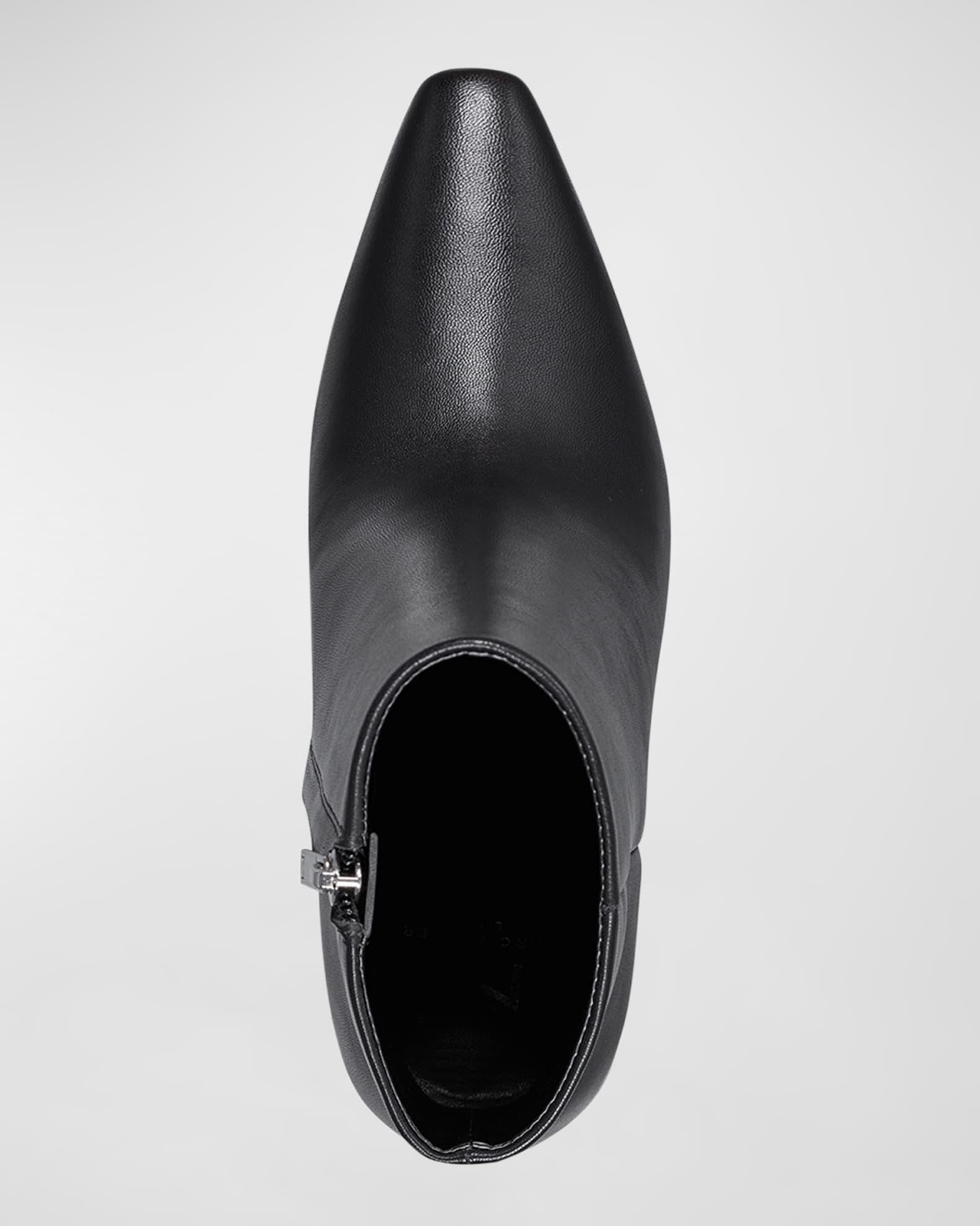 Yanara Leather Zip Booties Product Image