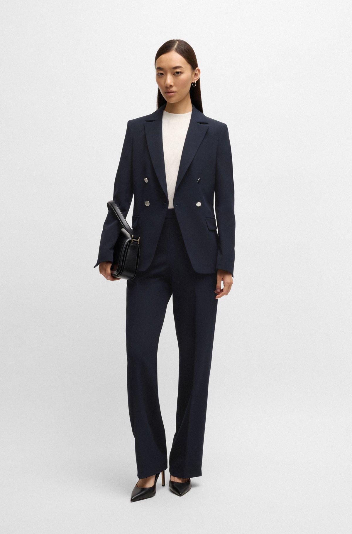 Straight-fit trousers in stretch fabric Product Image