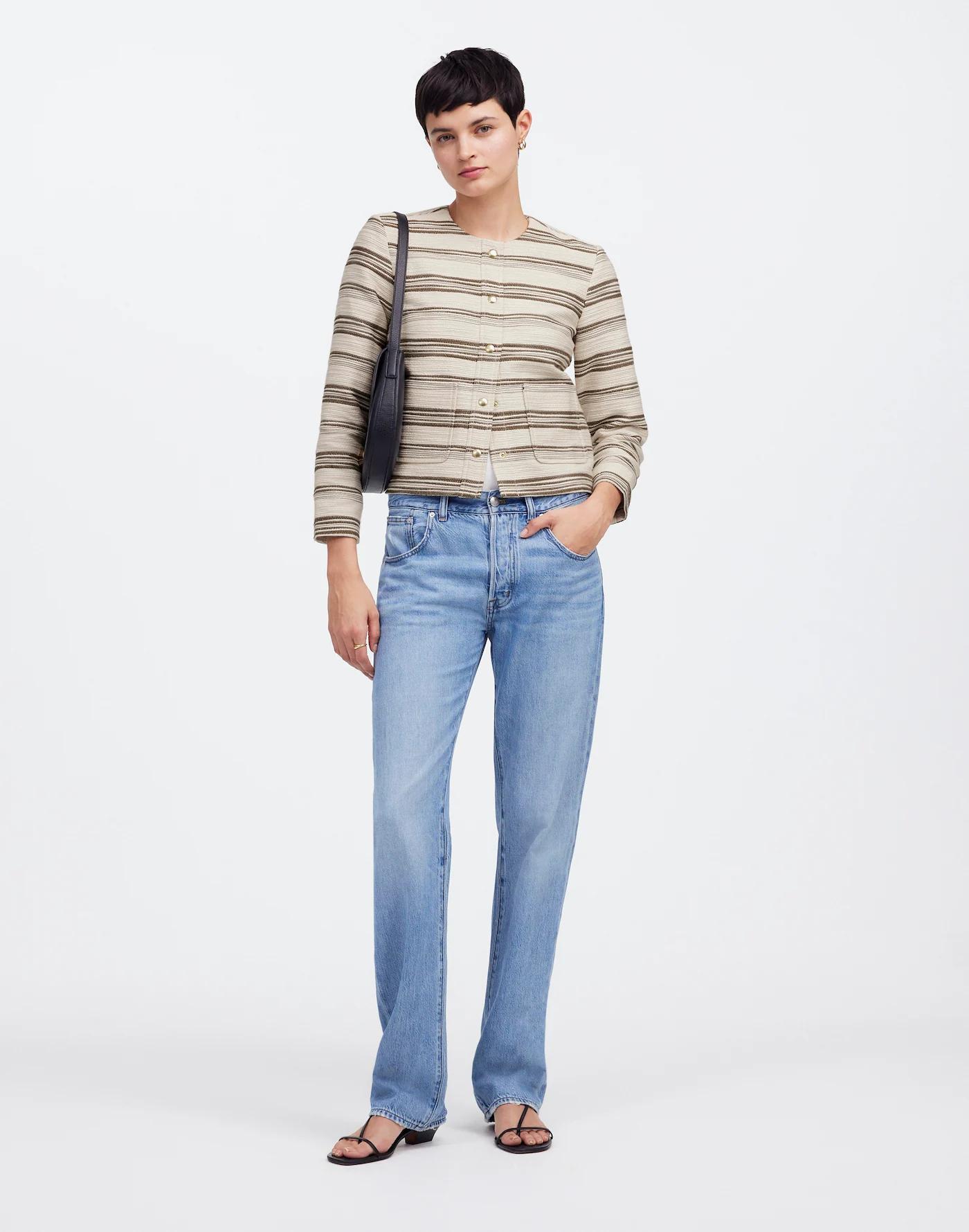 Lady Jacket in Striped Tweed Product Image