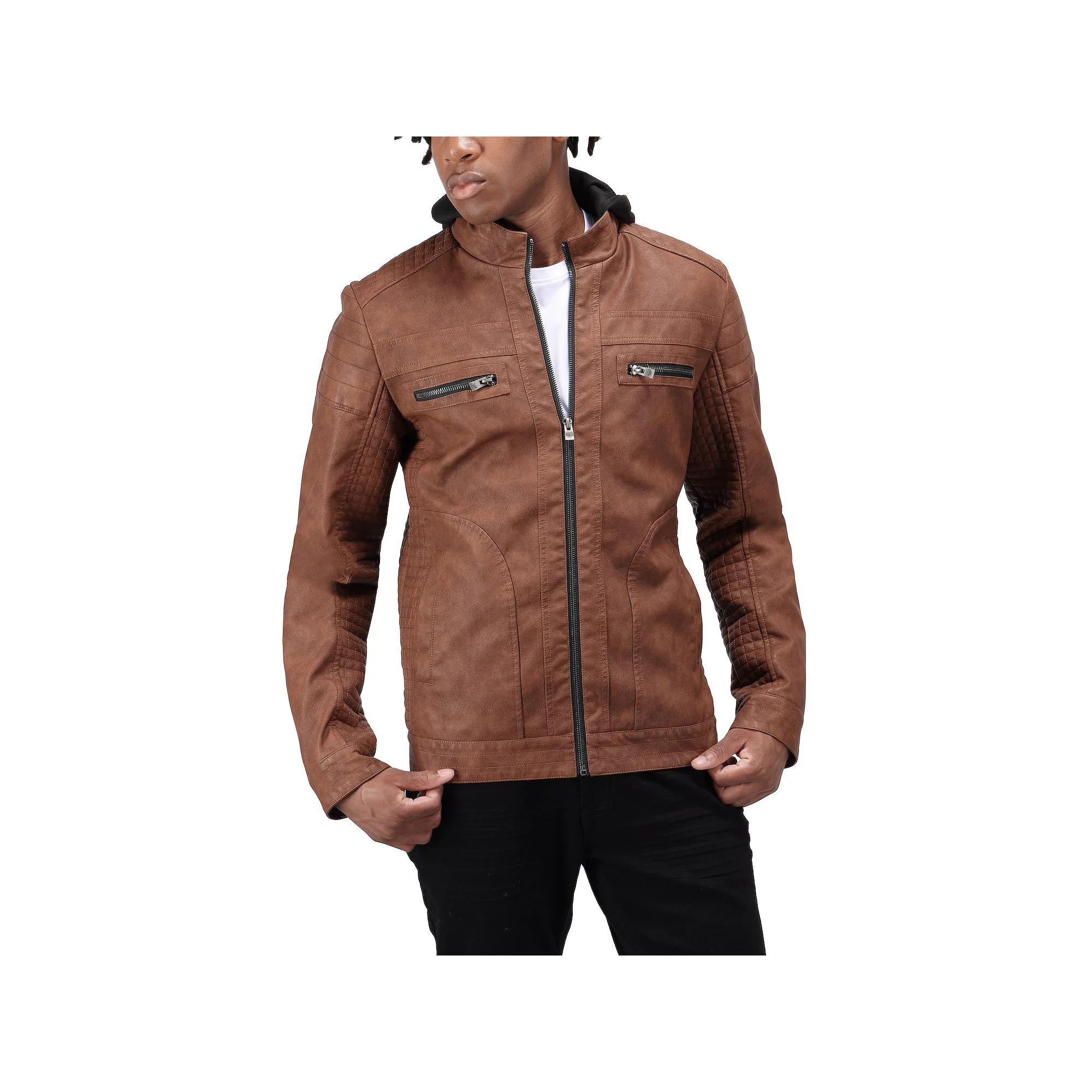 Men's Xray Faux Leather Jacket, Size: Medium Product Image