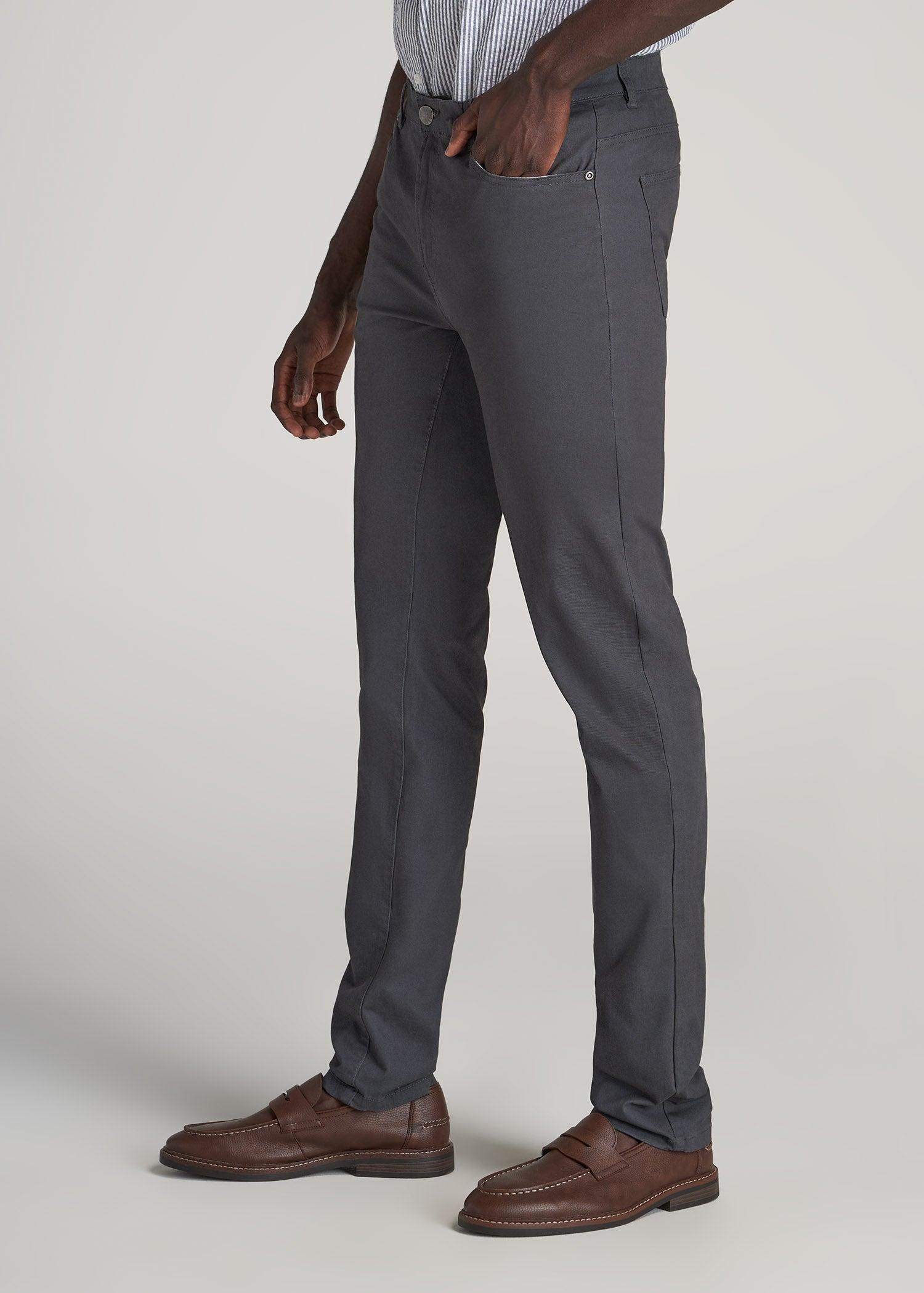 Dylan SLIM FIT Five-Pocket Pants For Tall Men in Fatigue Green Product Image