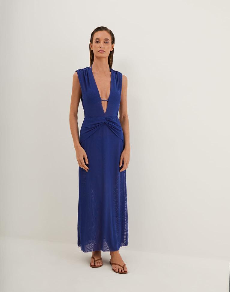 Cindy Long Cover Up - Sapphire Product Image