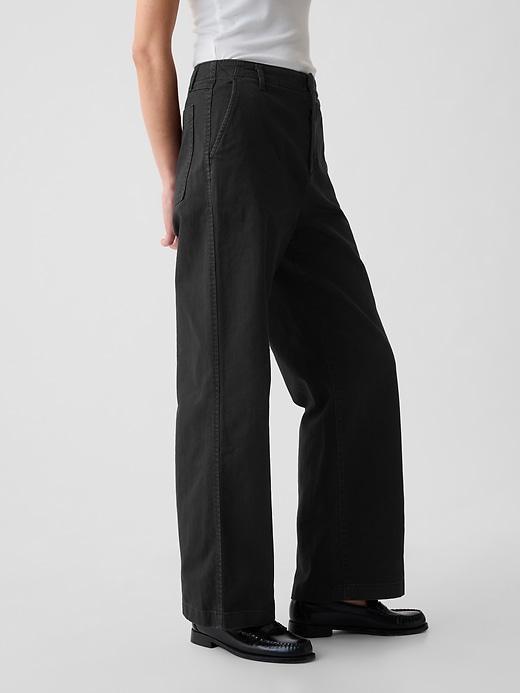 Mid Rise Loose Khakis Product Image